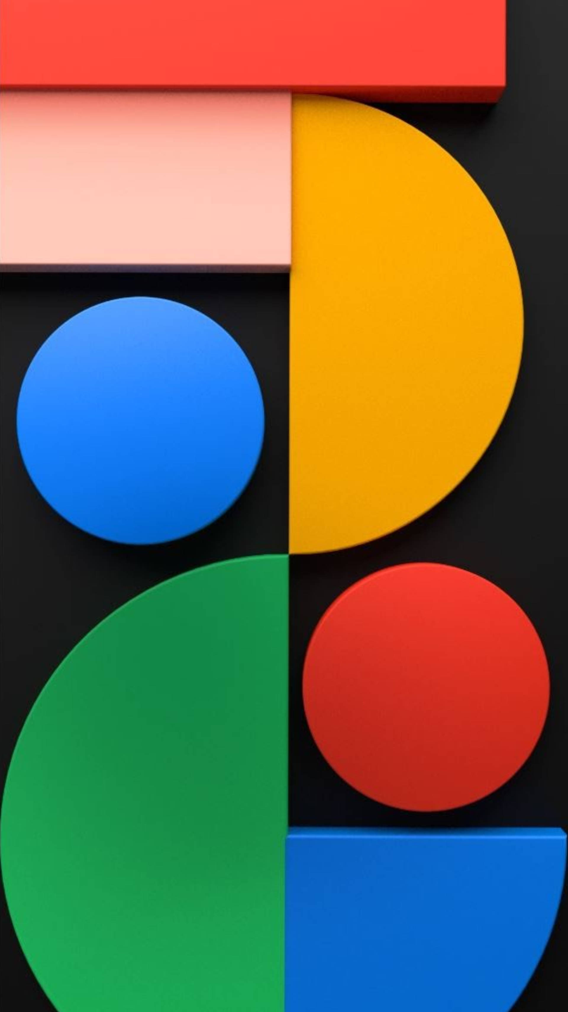 Pixel 5 รูปทรงนามธรรม วอลเปเปอร์