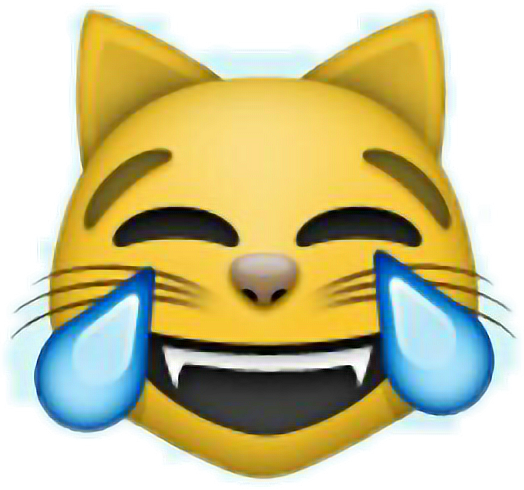 แมวหัวเราะ_อีโมจิ_น้ำตาแห่งความสุข.PNG วอลเปเปอร์