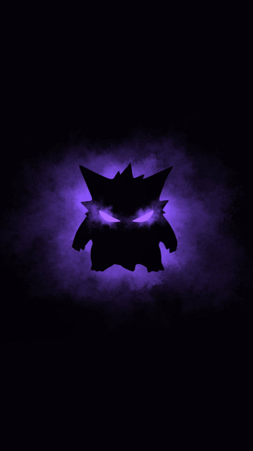 Pokémon Gengar สีม่วงเข้มสำหรับ iPhone วอลเปเปอร์