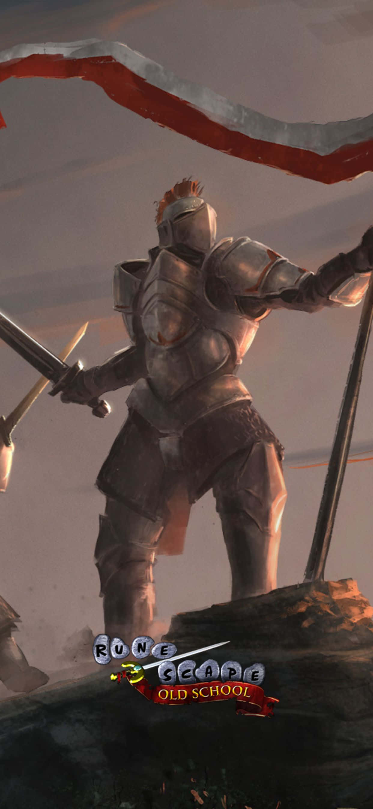 ภาพเหมือนนักรบ พื้นหลัง iPhone Xs Max Runescape Oldschool วอลเปเปอร์
