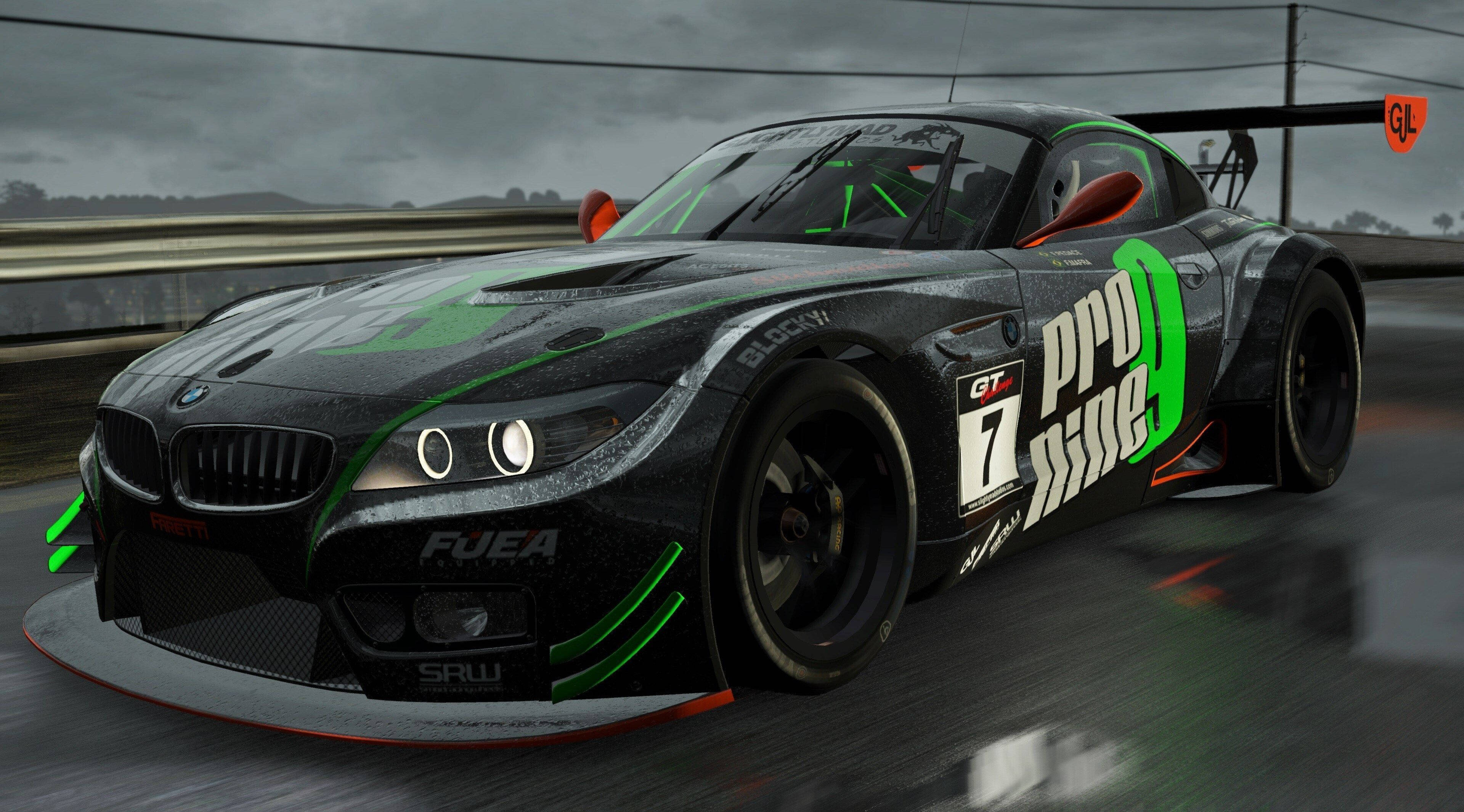Project Cars 4K BMW M6 สีดำ วอลเปเปอร์