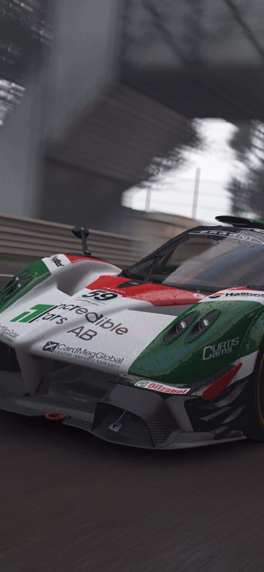 พื้นหลังรถแข่งอิตาลีจากเกม Project Cars สำหรับ iPhone X วอลเปเปอร์