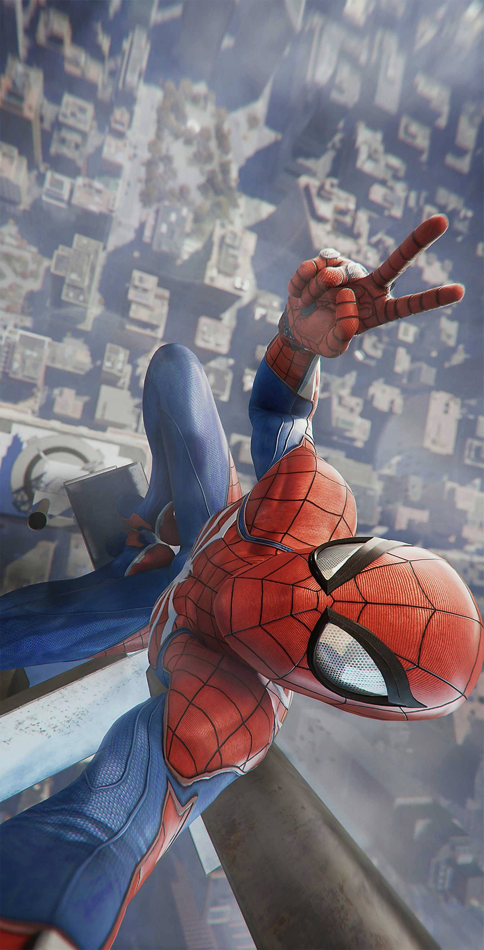 เซลฟี่สไปเดอร์แมน PS4 วอลเปเปอร์