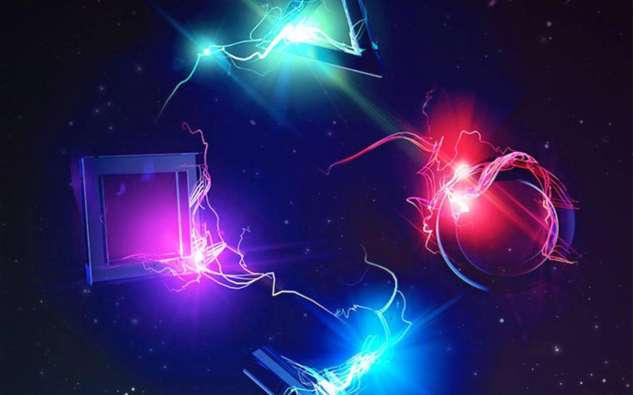 โลโก้ PS4 สุดเท่ในสไตล์อาร์ต วอลเปเปอร์