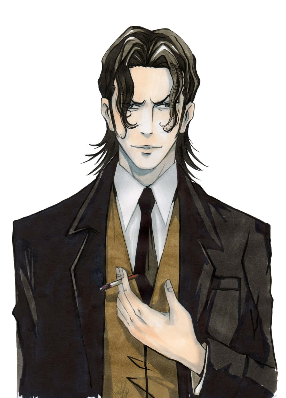 ซากุยะ โทกาเนะ ตัวละครลึกลับจาก Psycho-Pass ในท่าจริงจัง วอลเปเปอร์