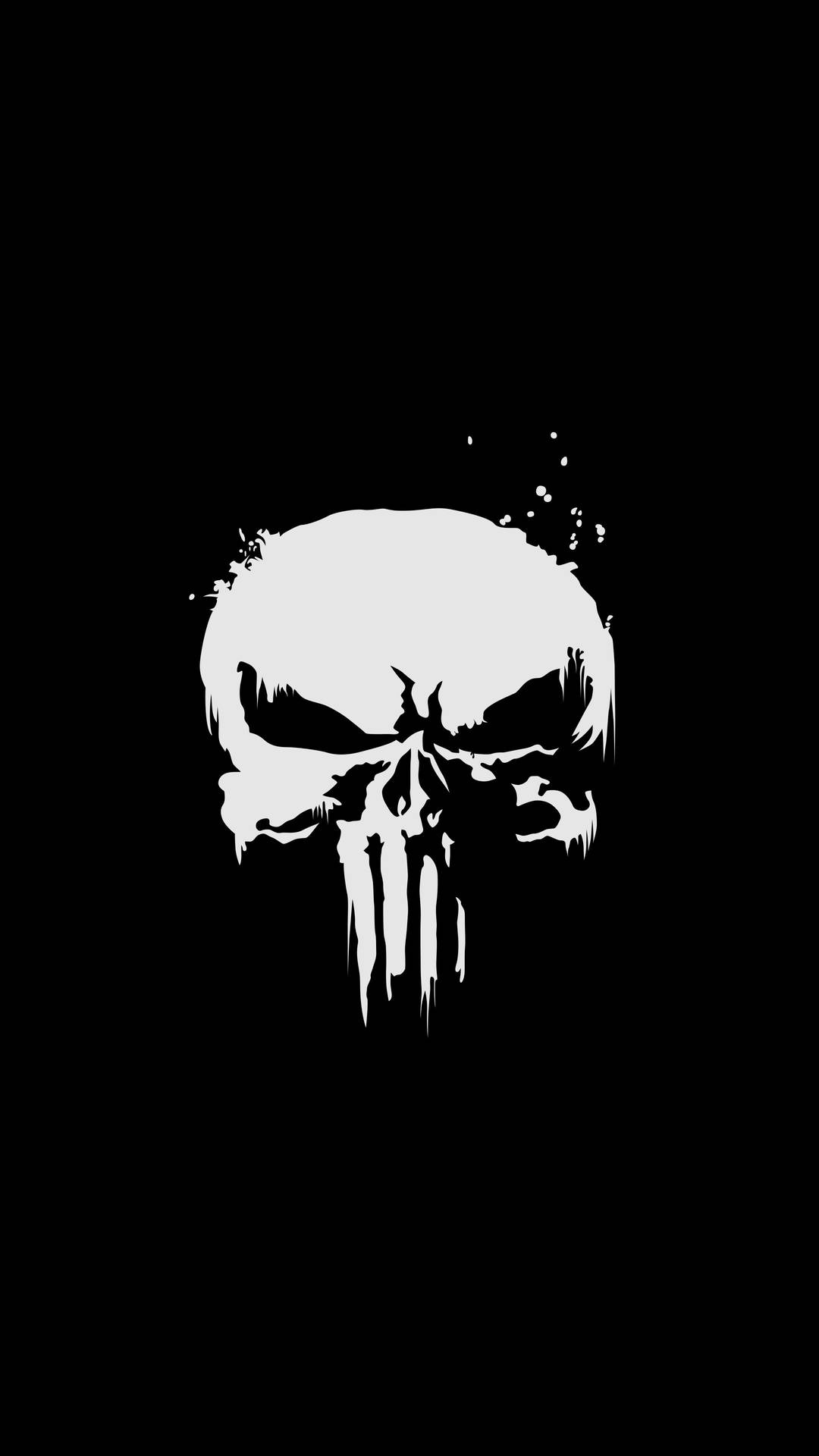 Punisher 4K Ultra HD วอลเปเปอร์มือถือสีเข้ม — กะโหลก วอลเปเปอร์
