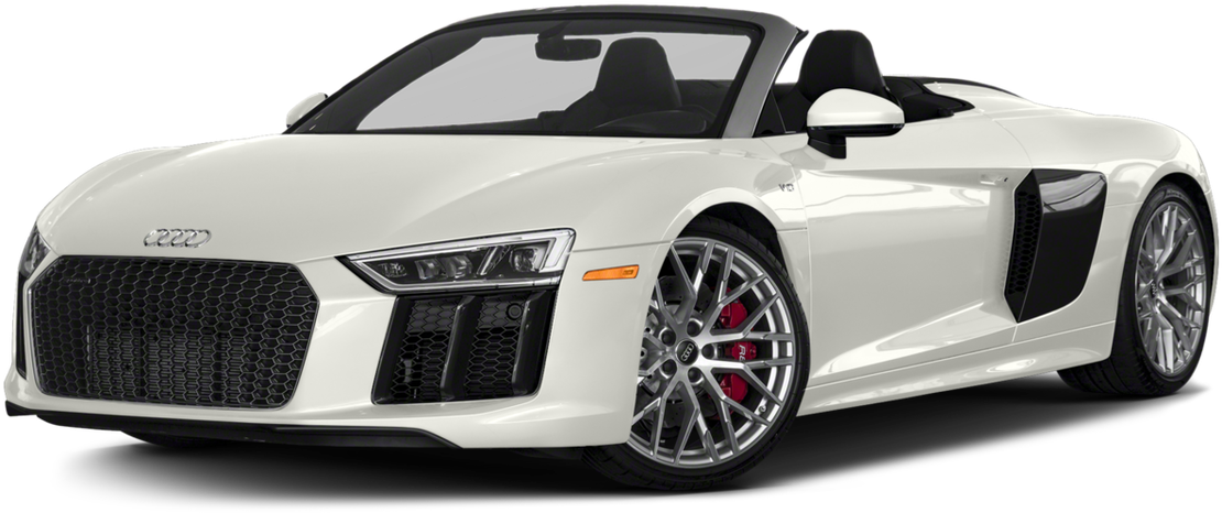ออดี้ R8 Spyder เปิดประทุนสีขาว วอลเปเปอร์