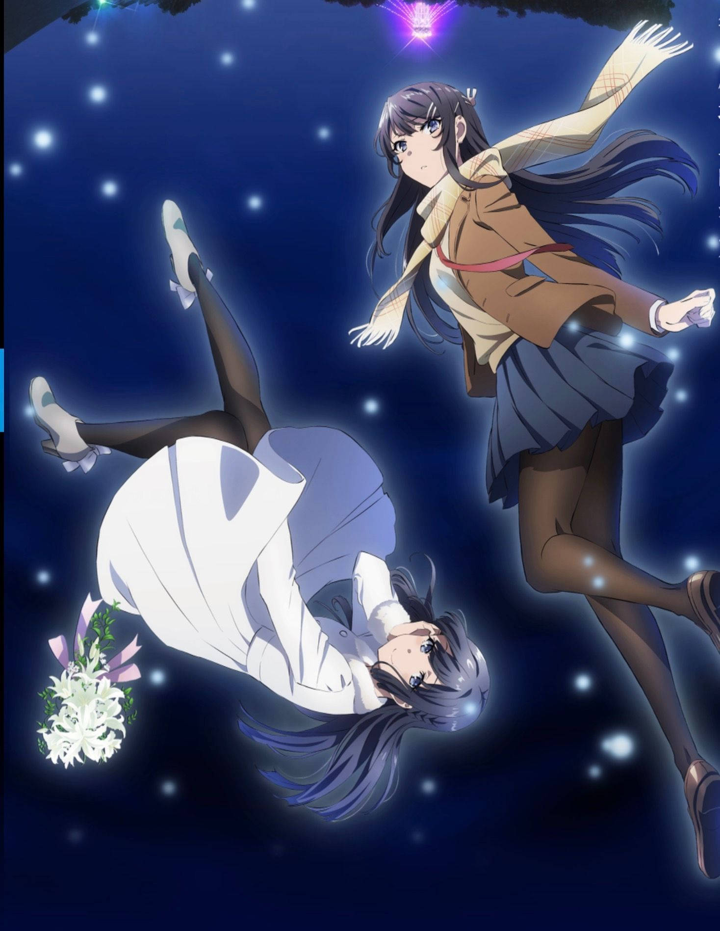 โชโกะกับไมจากเรื่อง Rascal Does Not Dream Of Bunny Girl Senpai วอลเปเปอร์
