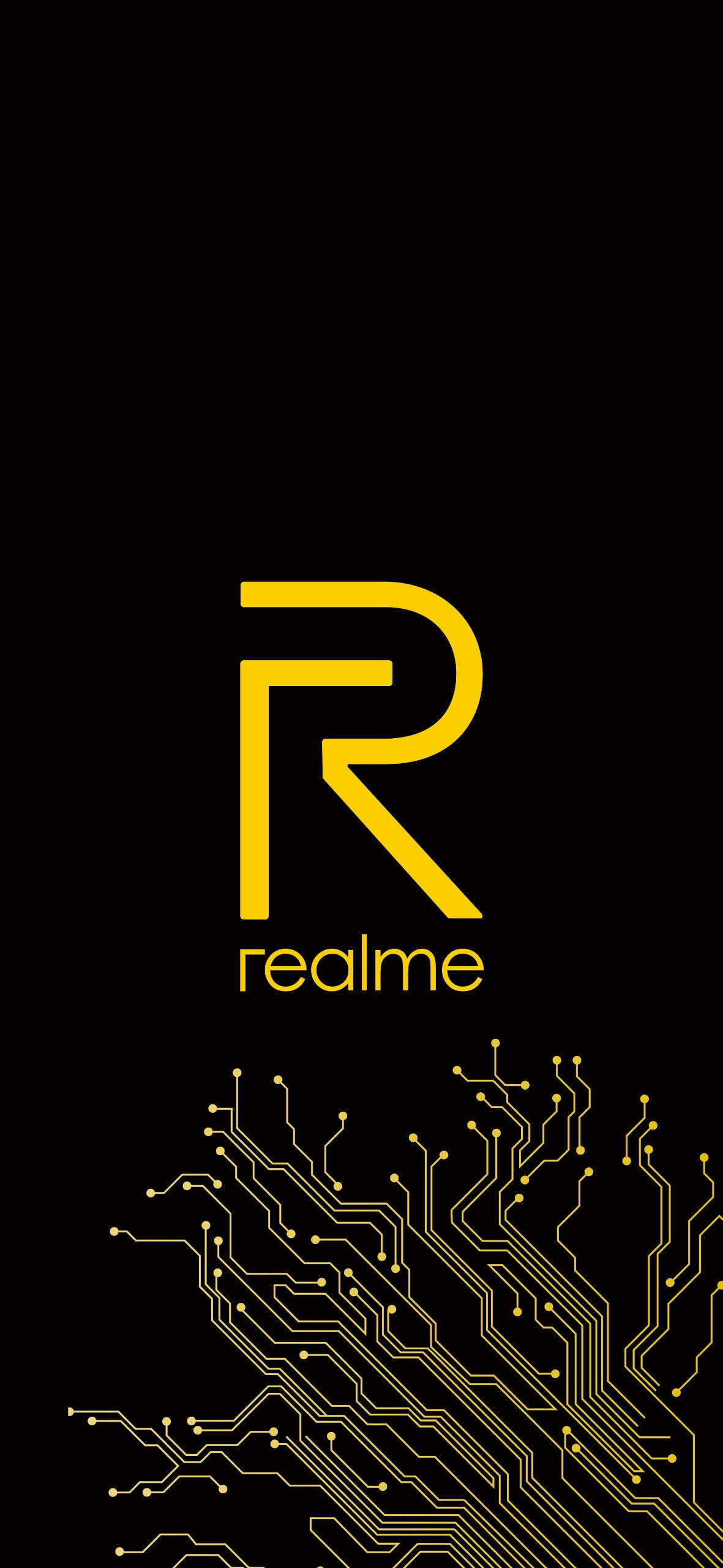 โลโก้ Realme แผงวงจร วอลเปเปอร์