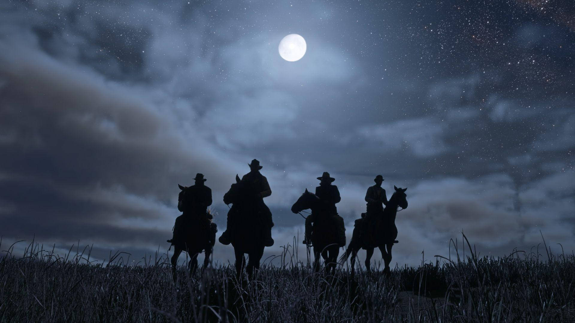 Red Dead Redemption 2 4K กลางคืน วอลเปเปอร์