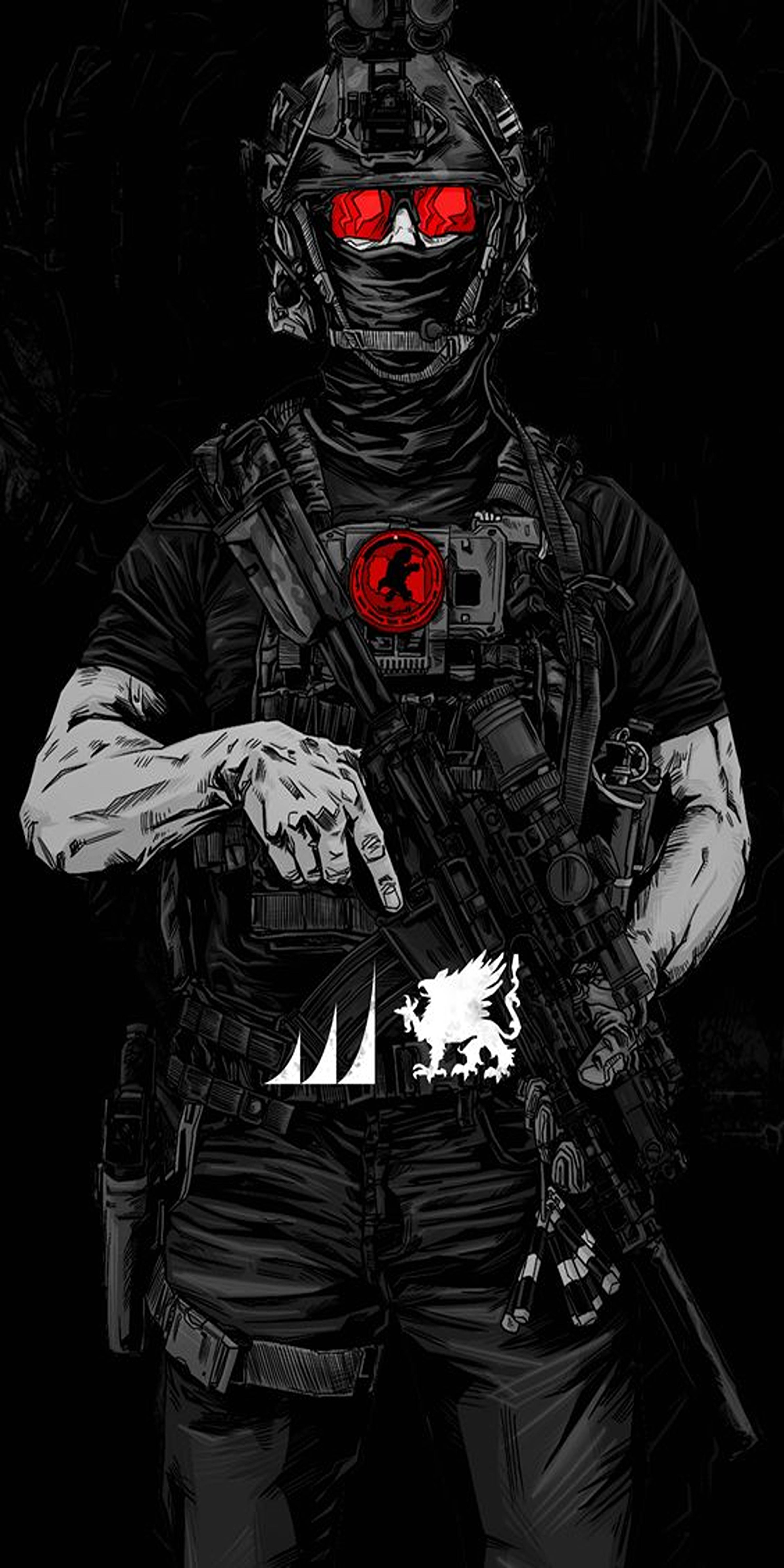 Red Eyes Call Of Duty โทรศัพท์ วอลเปเปอร์