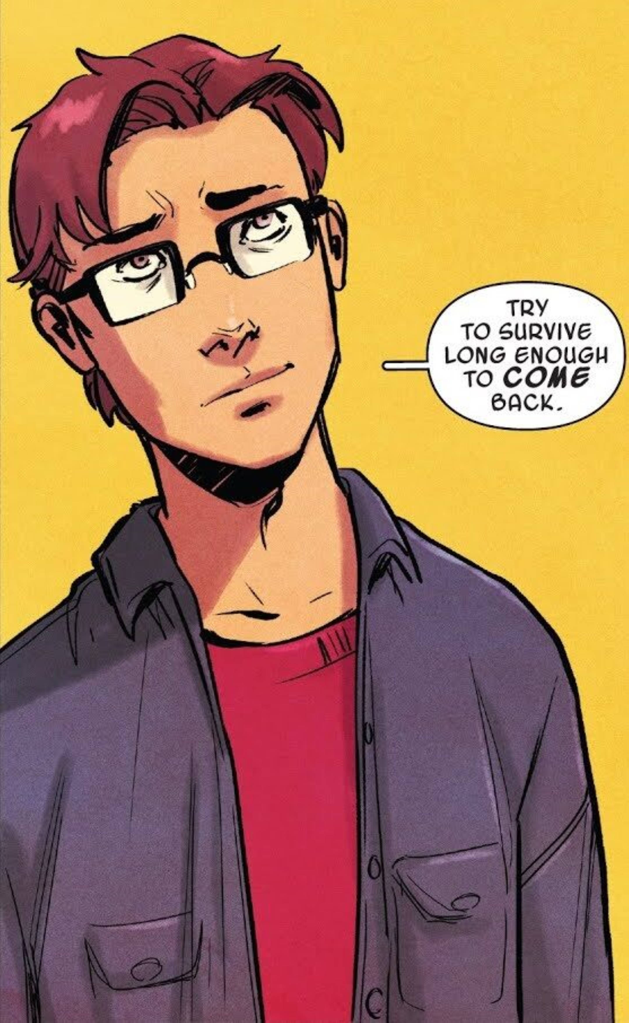 Red-Haired Peter Parker Comic Art วอลเปเปอร์