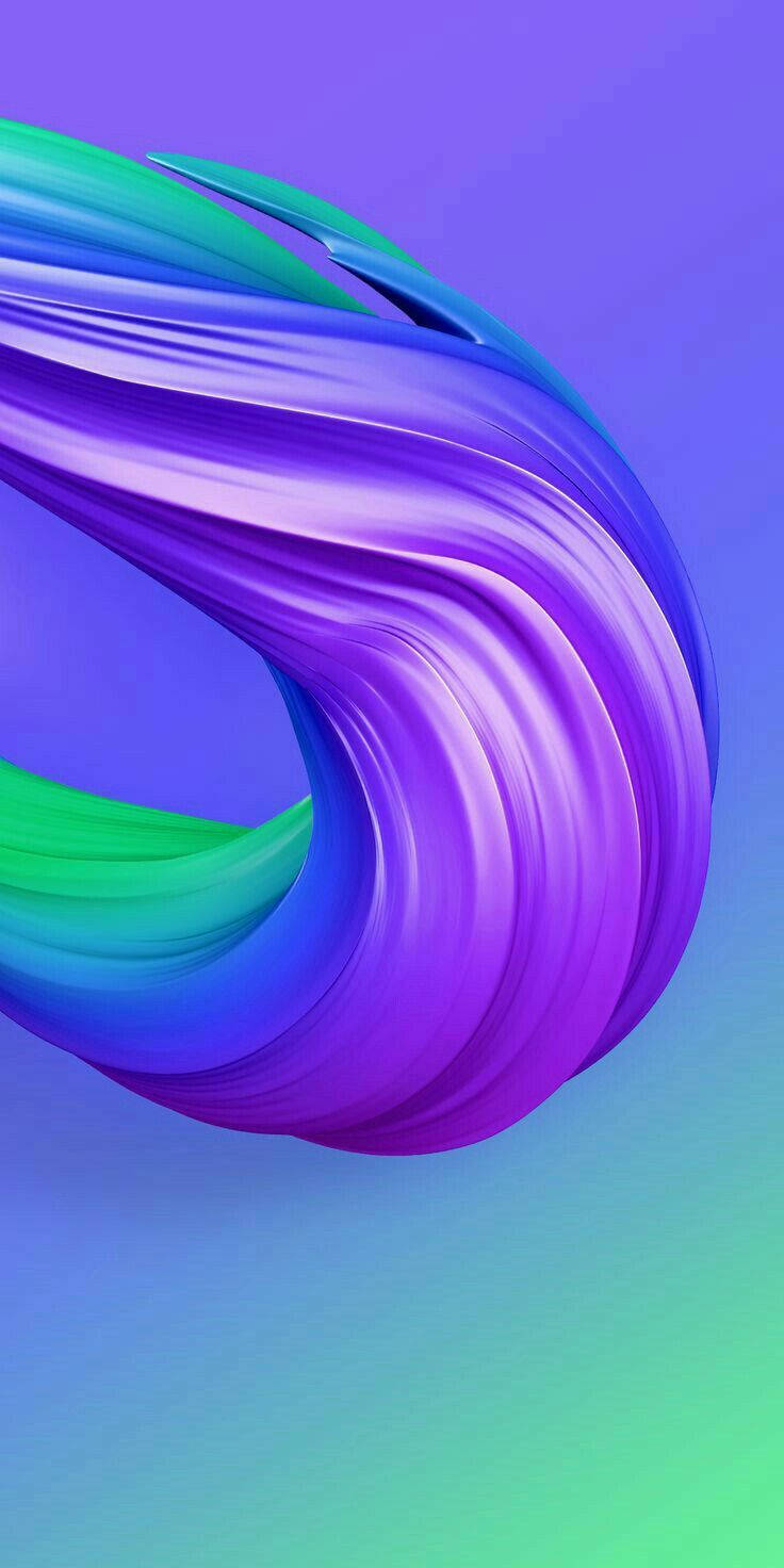 Redmi 9 สีม่วงเขียวถักเปีย วอลเปเปอร์