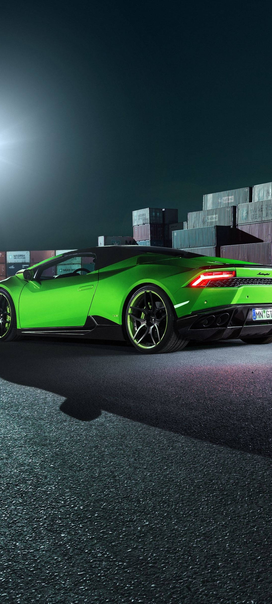 Redmi Note 10 สีเขียว Lamborghini Huracán วอลเปเปอร์
