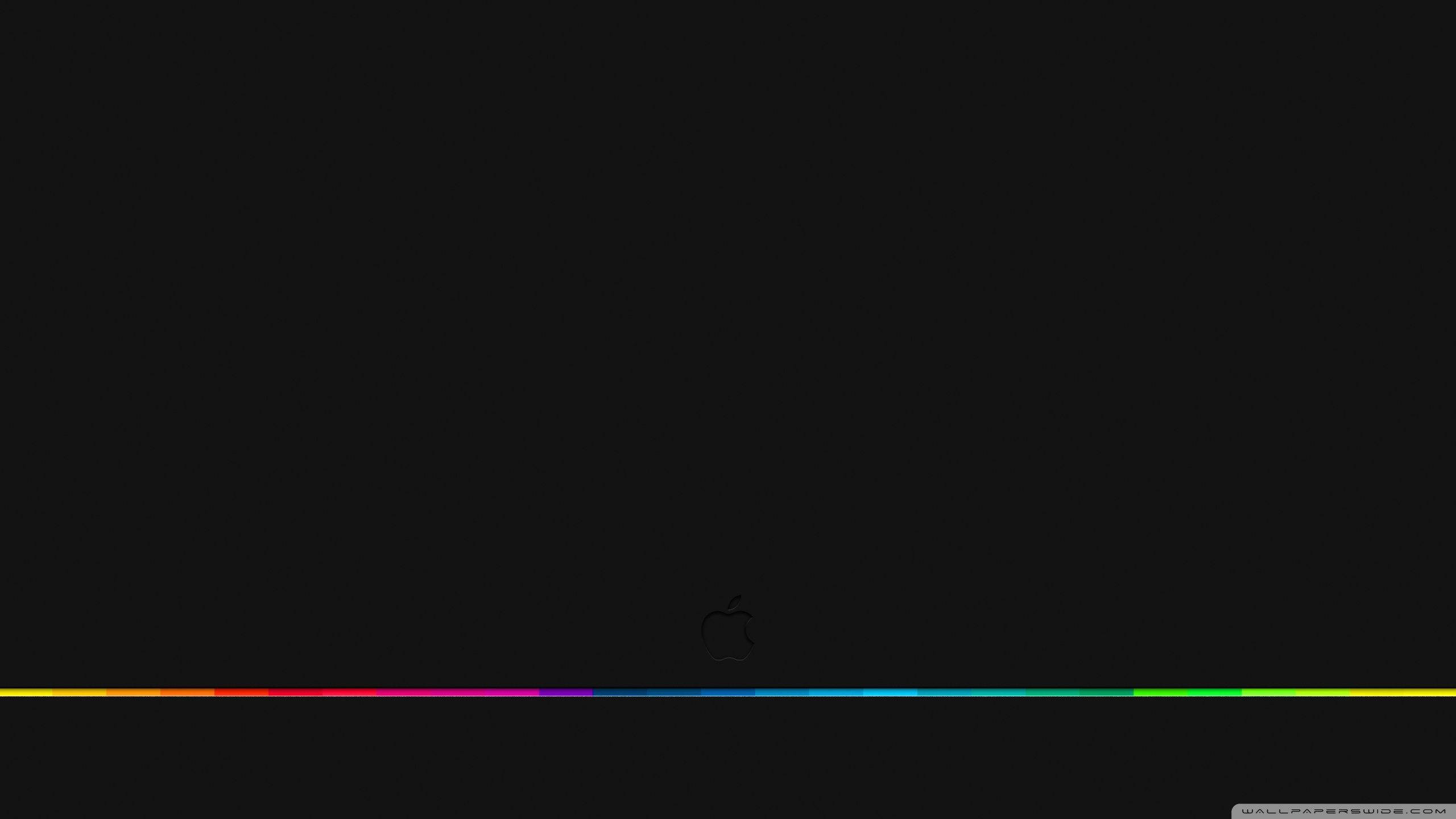 RGB 4K เส้นโลโก้ Apple วอลเปเปอร์