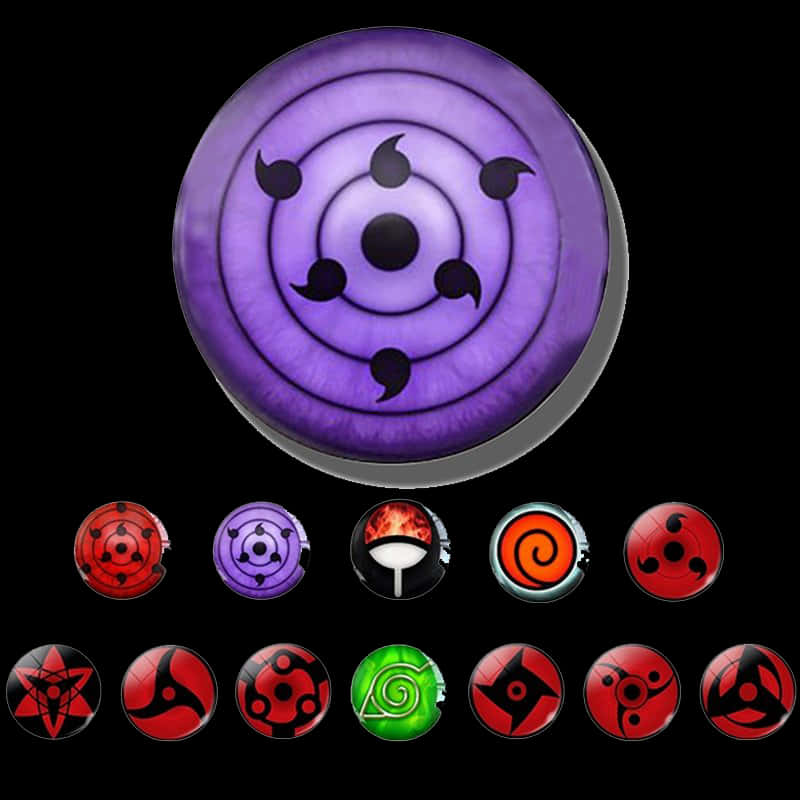 ดวงตา Rinnegan และดวงตา Dojutsu หลากหลาย วอลเปเปอร์