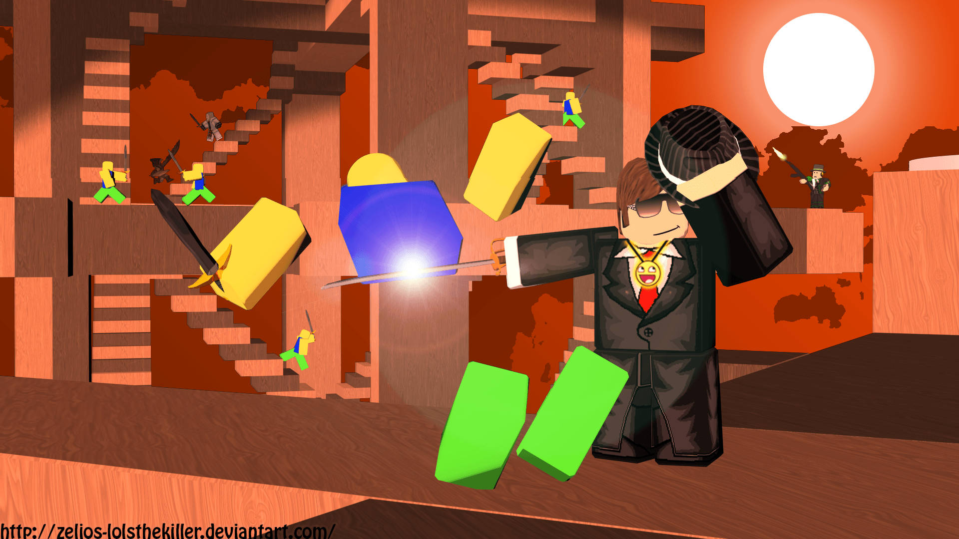 “เล่นเกมโปรดของคุณอย่างมีสไตล์ด้วยอวาตาร์ชุดทักซิโด้ใน Roblox!” วอลเปเปอร์