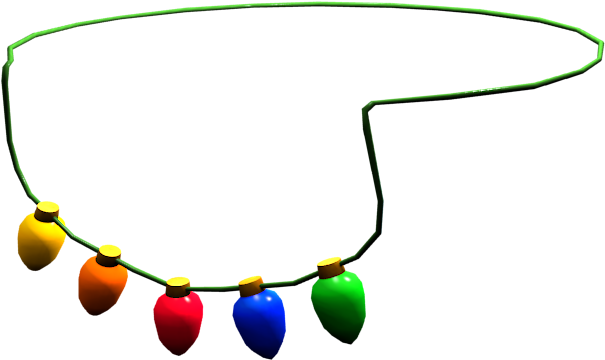 สร้อยคอหลอดไฟสีสันสดใสสไตล์ Roblox วอลเปเปอร์