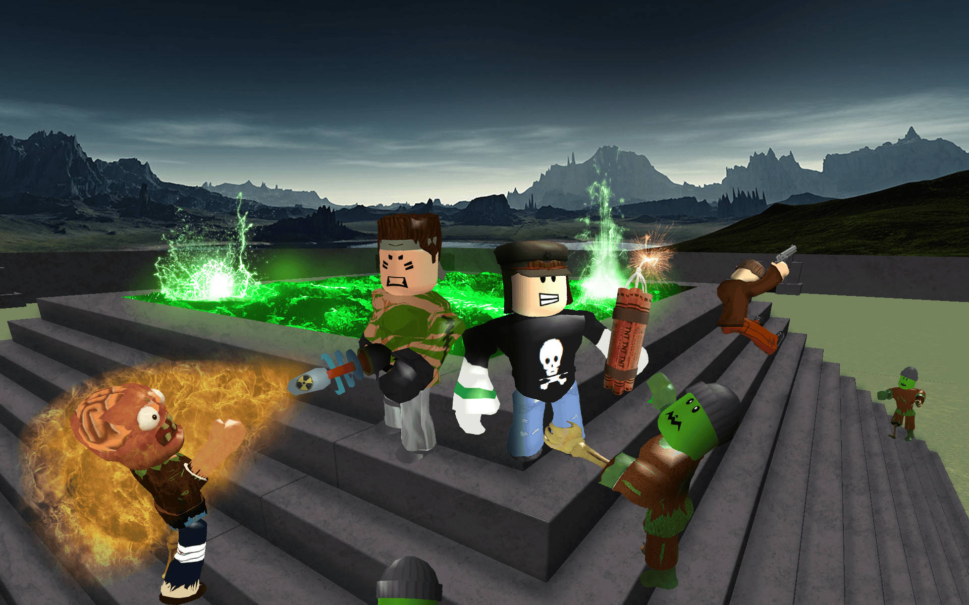 Roblox อวตาร์วันสิ้นโลก วอลเปเปอร์