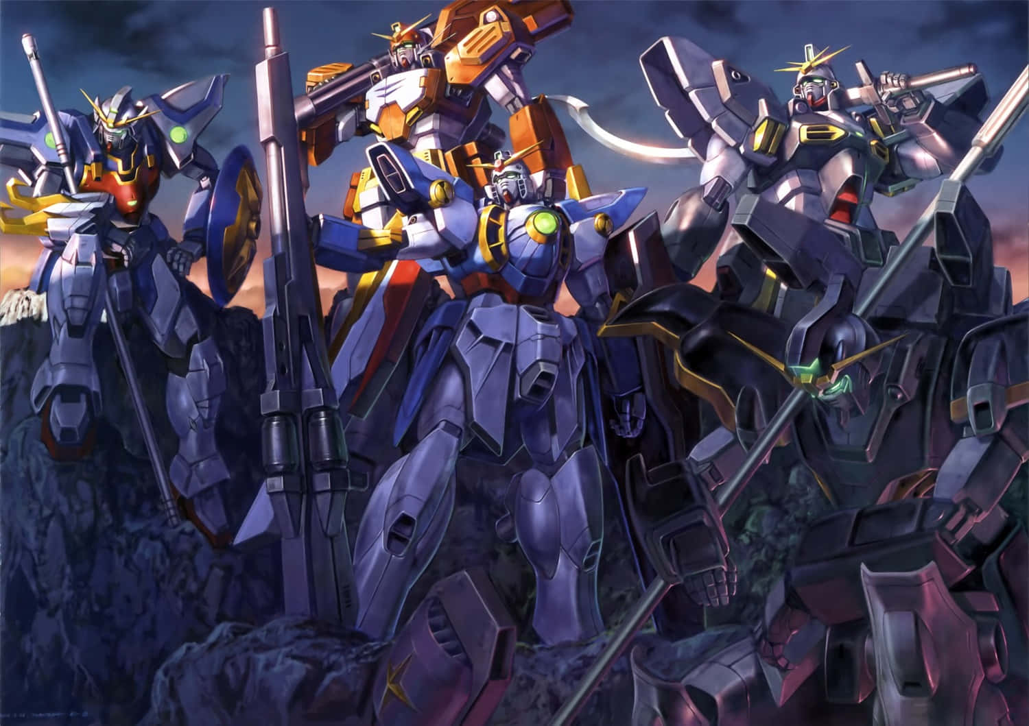 RX-78-2 กันดั้มอันโด่งดังยืนเด่นตระหง่านอย่างภาคภูมิ วอลเปเปอร์