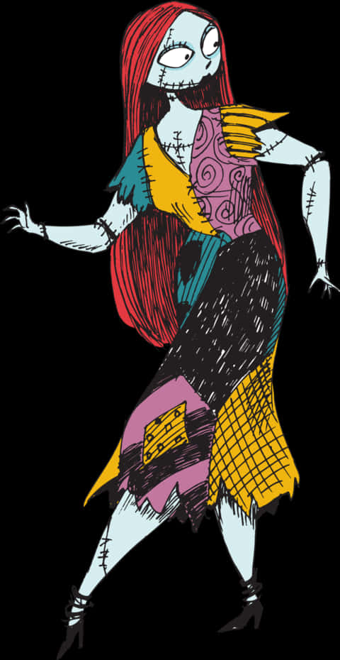 ภาพประกอบ Sally จาก Nightmare Before Christmas วอลเปเปอร์