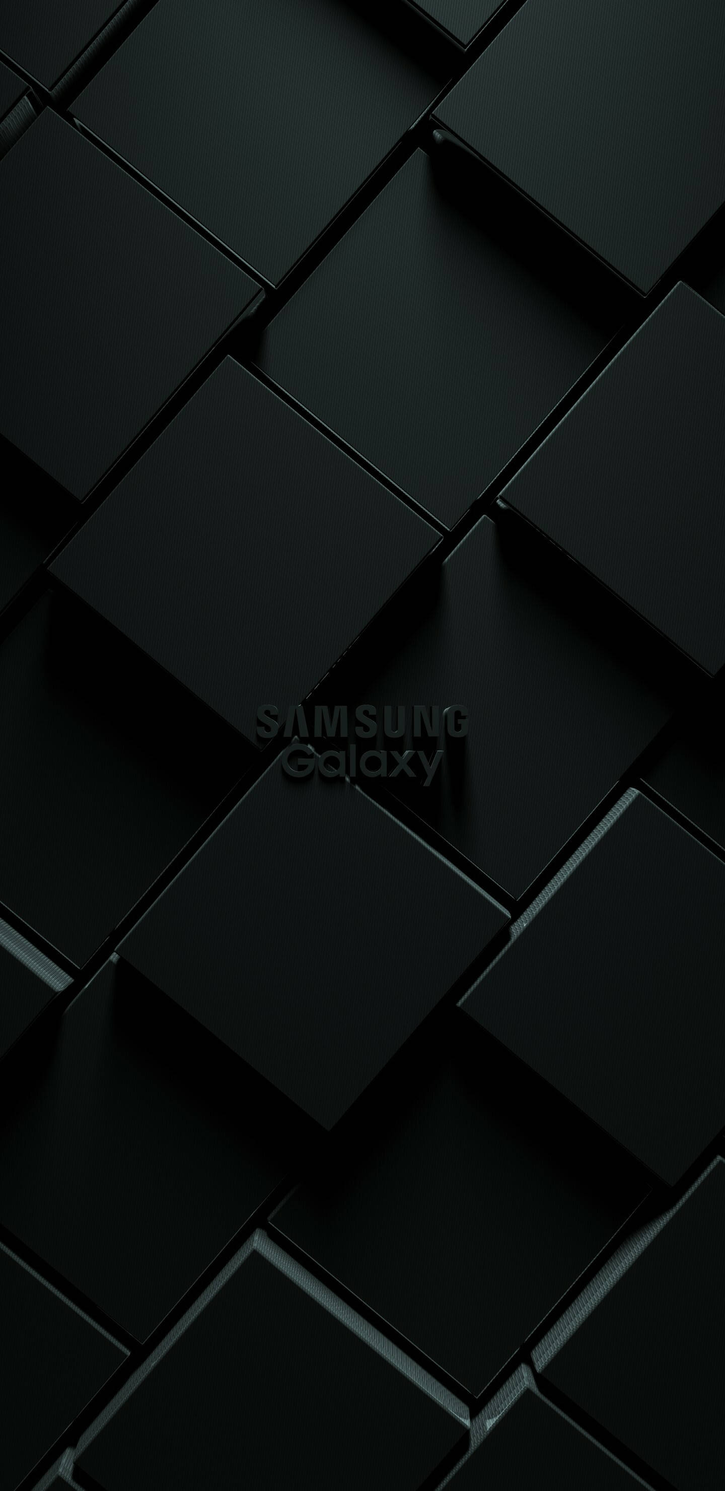 Samsung Galaxy 3D สุนทรียศาสตร์แห่งความมืด ลวดลายลูกบาศก์ วอลเปเปอร์