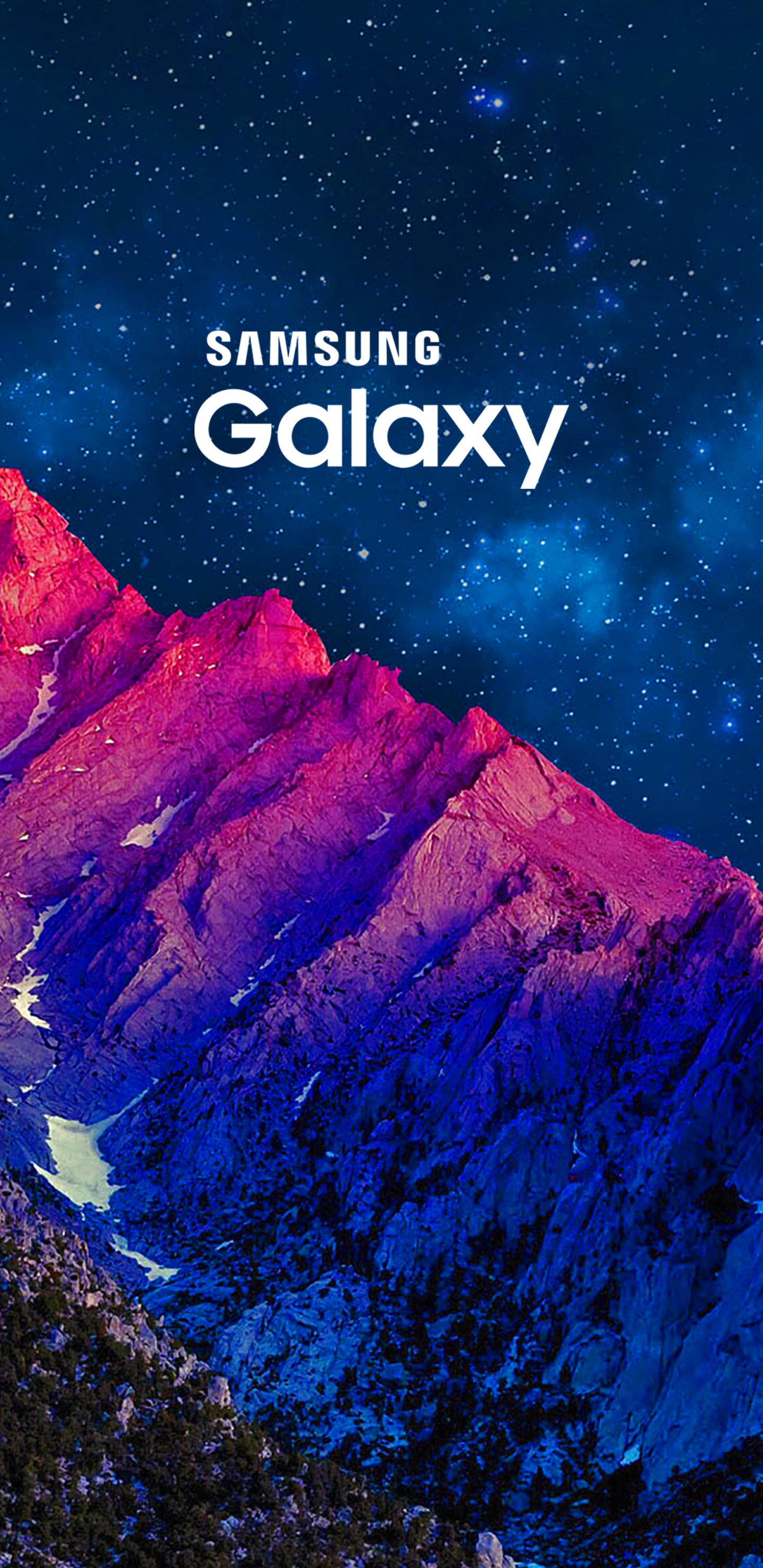Samsung Galaxy J6 ส่องสว่างยอดเขาในยามพลบค่ำ วอลเปเปอร์