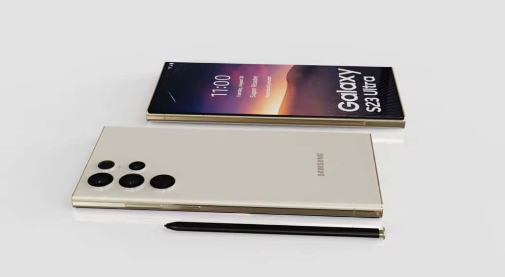Samsung S23 Ultra สีทอง วอลเปเปอร์
