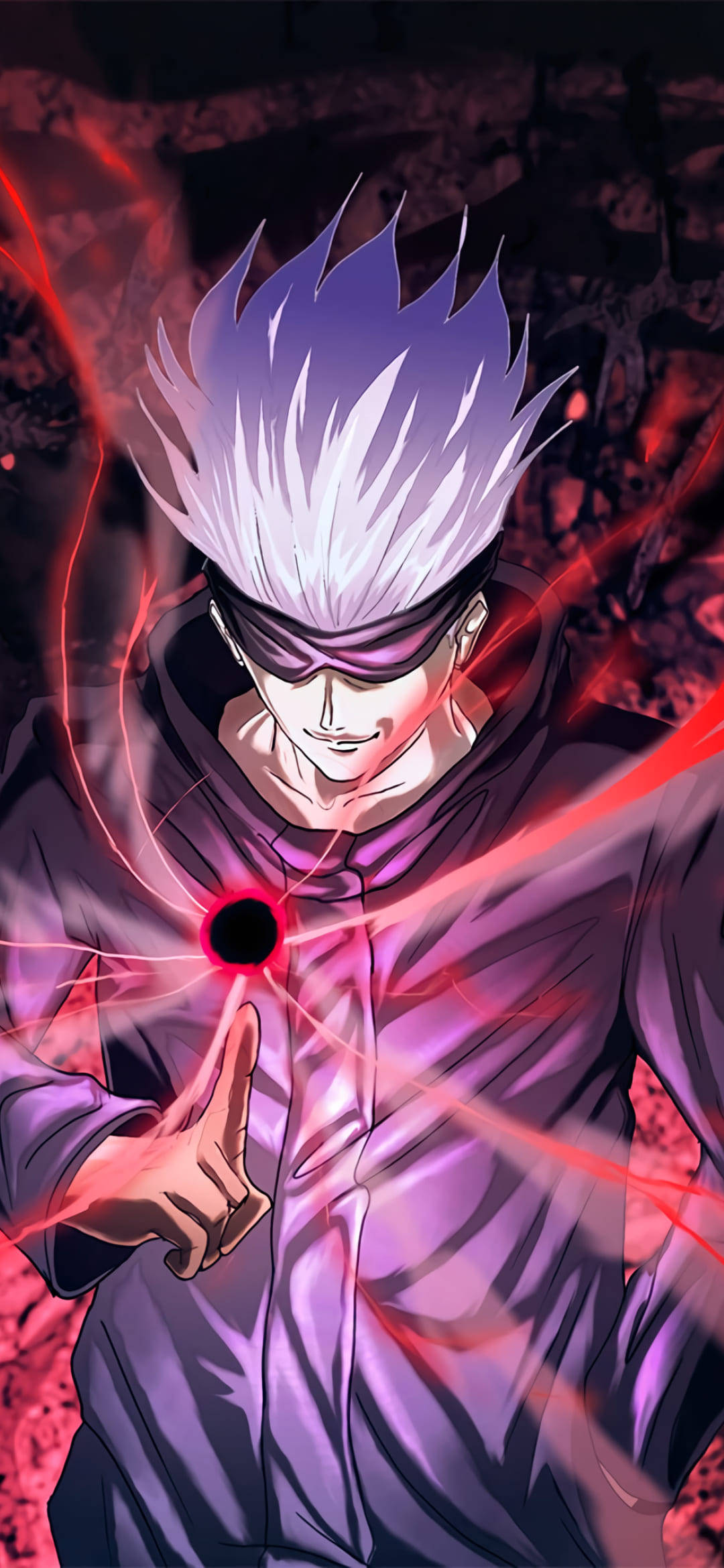 Satoru เทคนิคคำสาปสีแดง Jujutsu Kaisen มือถือ วอลเปเปอร์