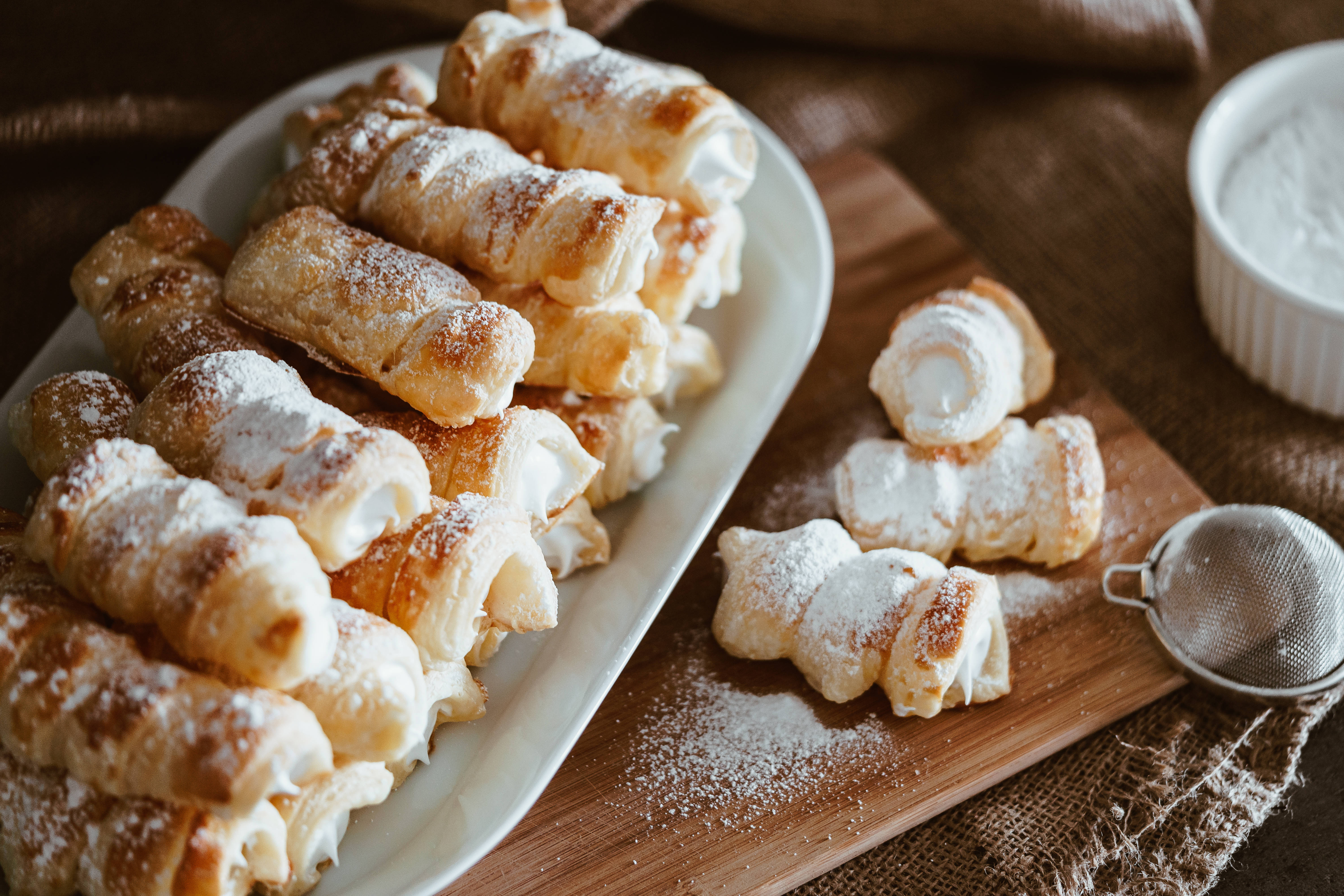 วิถีคอทเทจคอร์กับขนม Schaumrollen วอลเปเปอร์
