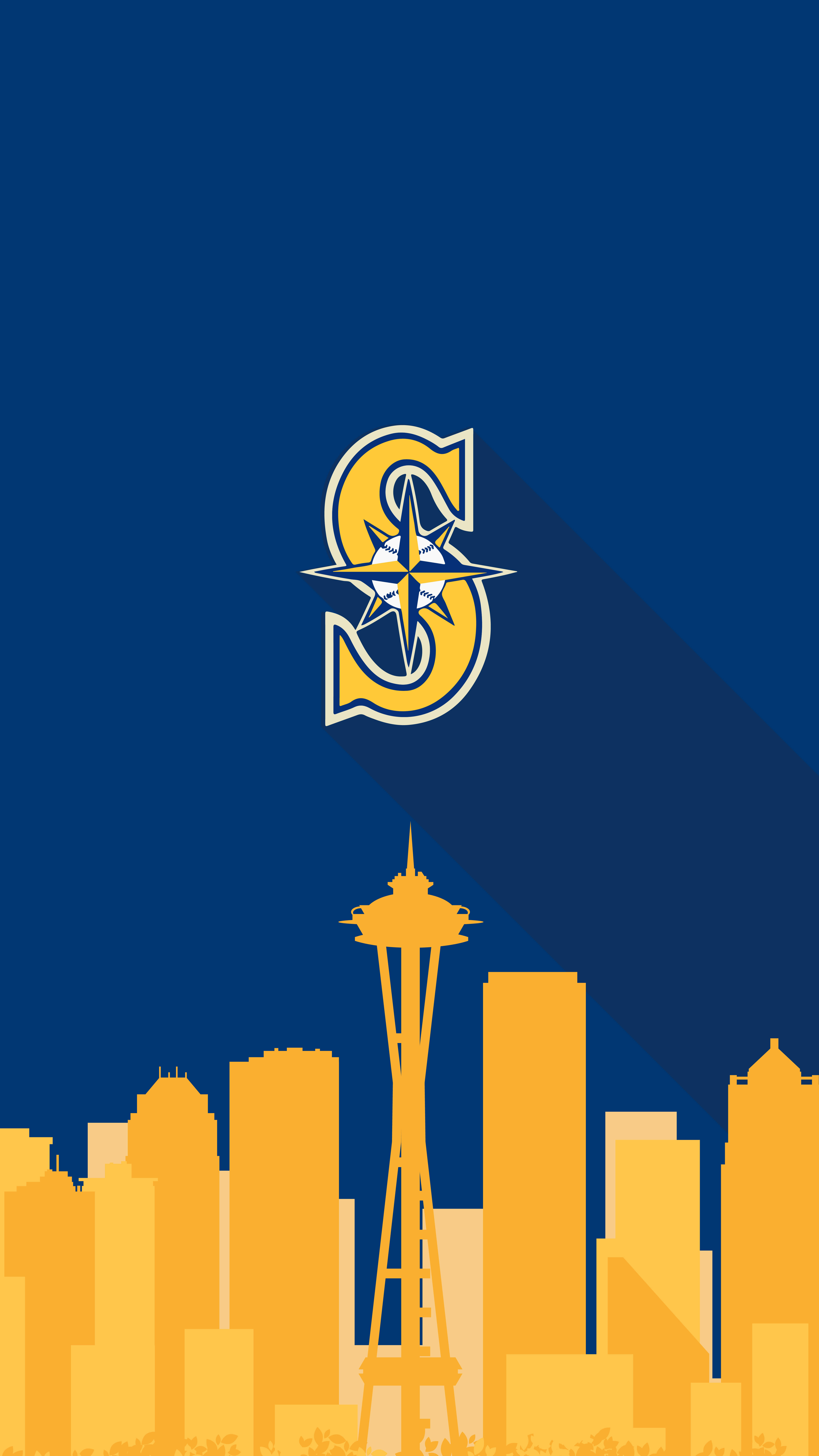 โลโก้ Seattle Mariners แบบเวกเตอร์ วอลเปเปอร์