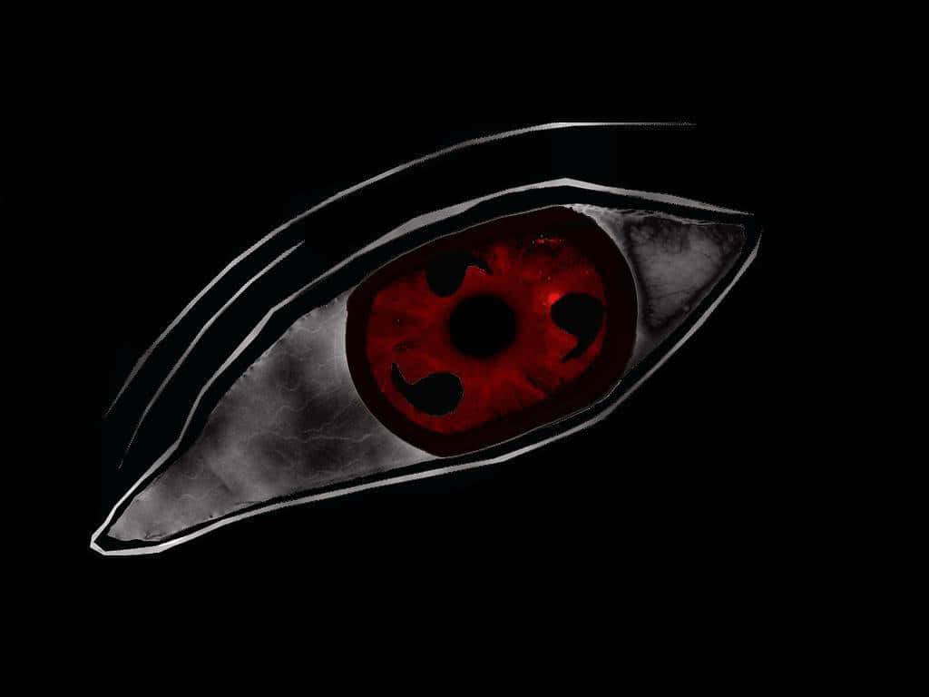 ภาพวาดดวงตา Sharingan สีแดง วอลเปเปอร์