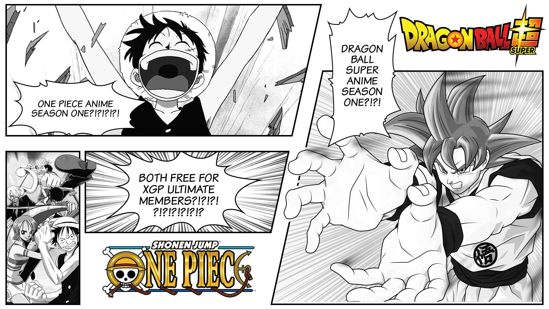 แบนเนอร์ Shonen Jump พร้อมแผงมังงะ วอลเปเปอร์