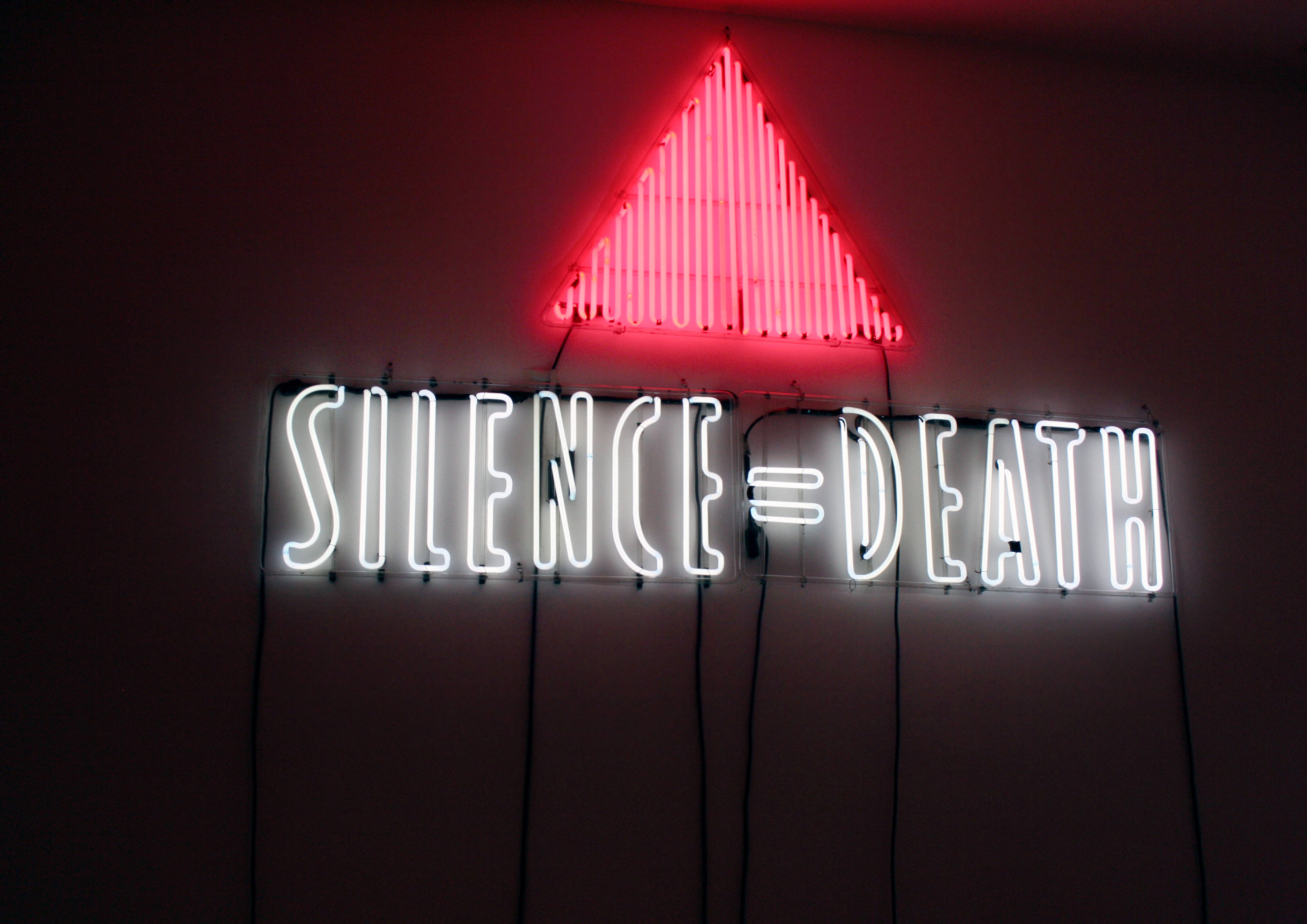Silence Death ไวท์นีออนสวยงาม วอลเปเปอร์