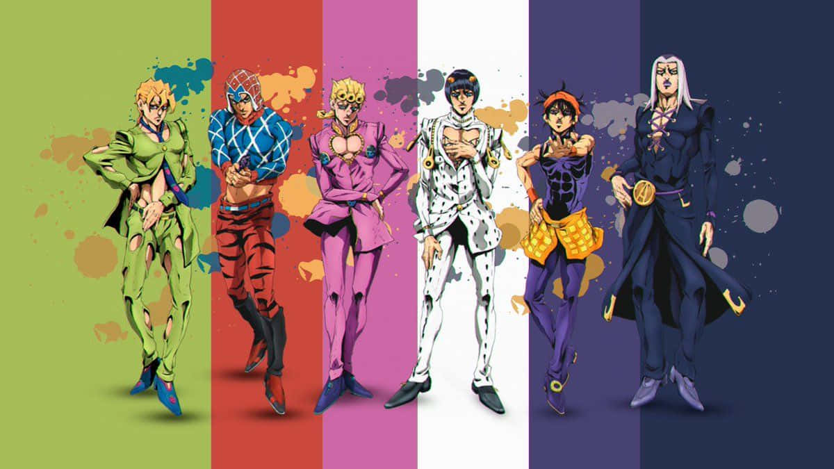 Six Golden Wind ใน Jojo Manga วอลเปเปอร์