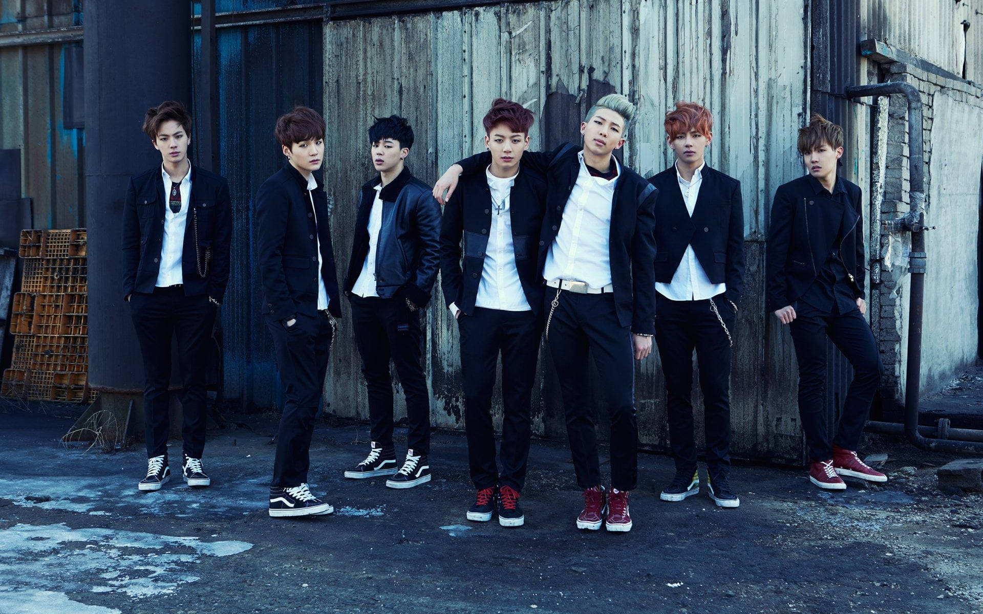 ภาพกลุ่มบีทีเอส Skool Luv Affair วอลเปเปอร์