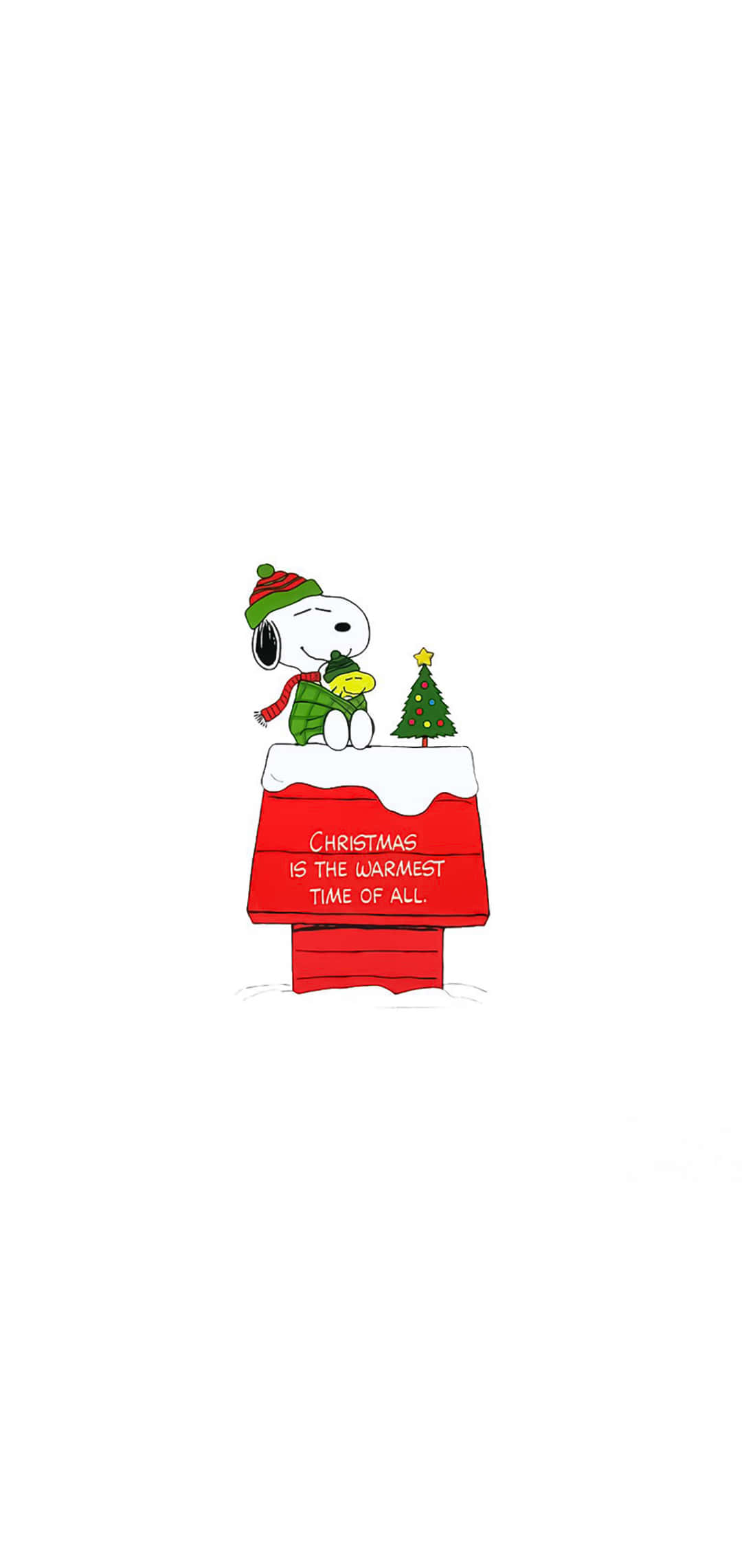 สติกเกอร์คริสต์มาส Snoopy Peanuts วอลเปเปอร์