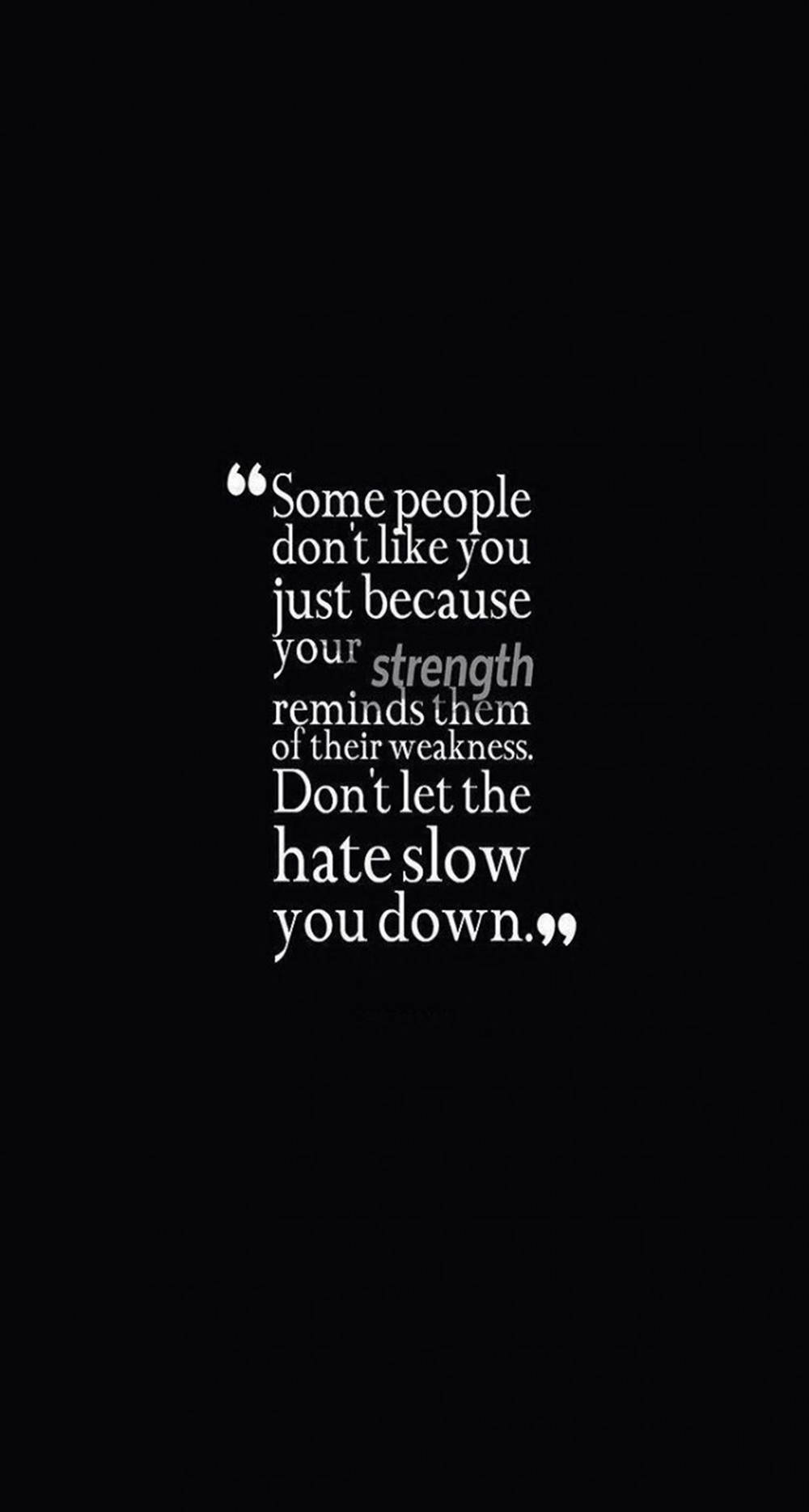 คำคมสวยงามสีดำ Some People Don't Like You วอลเปเปอร์