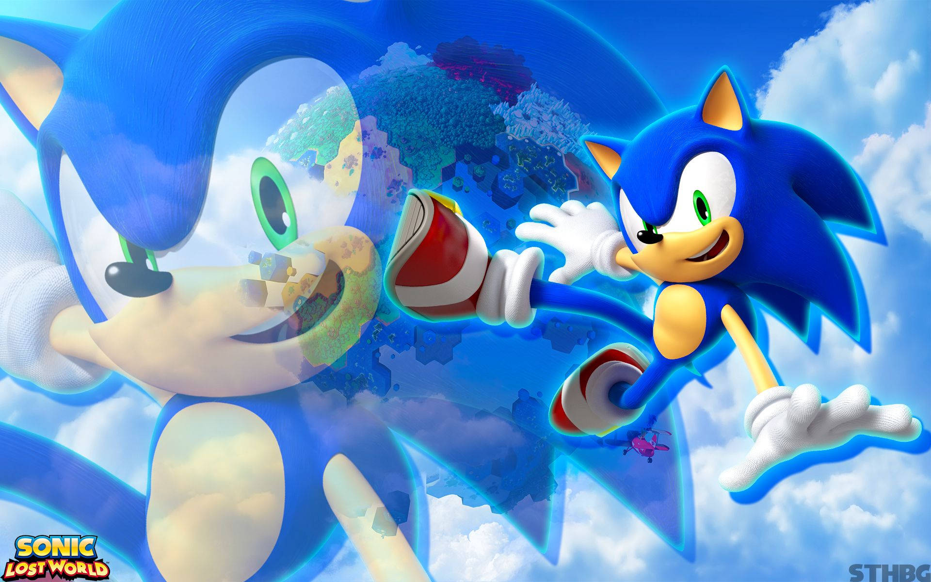วอลเปเปอร์ของ Sonic เม่นสีน้ำเงินผู้ว่องไวในเกม Sonic Lost World — โซนิค วอลเปเปอร์