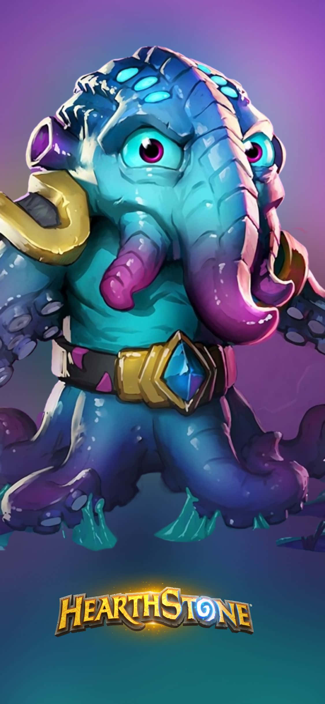 Spawn Of N'Zoth พื้นหลัง iPhone XS Hearthstone วอลเปเปอร์