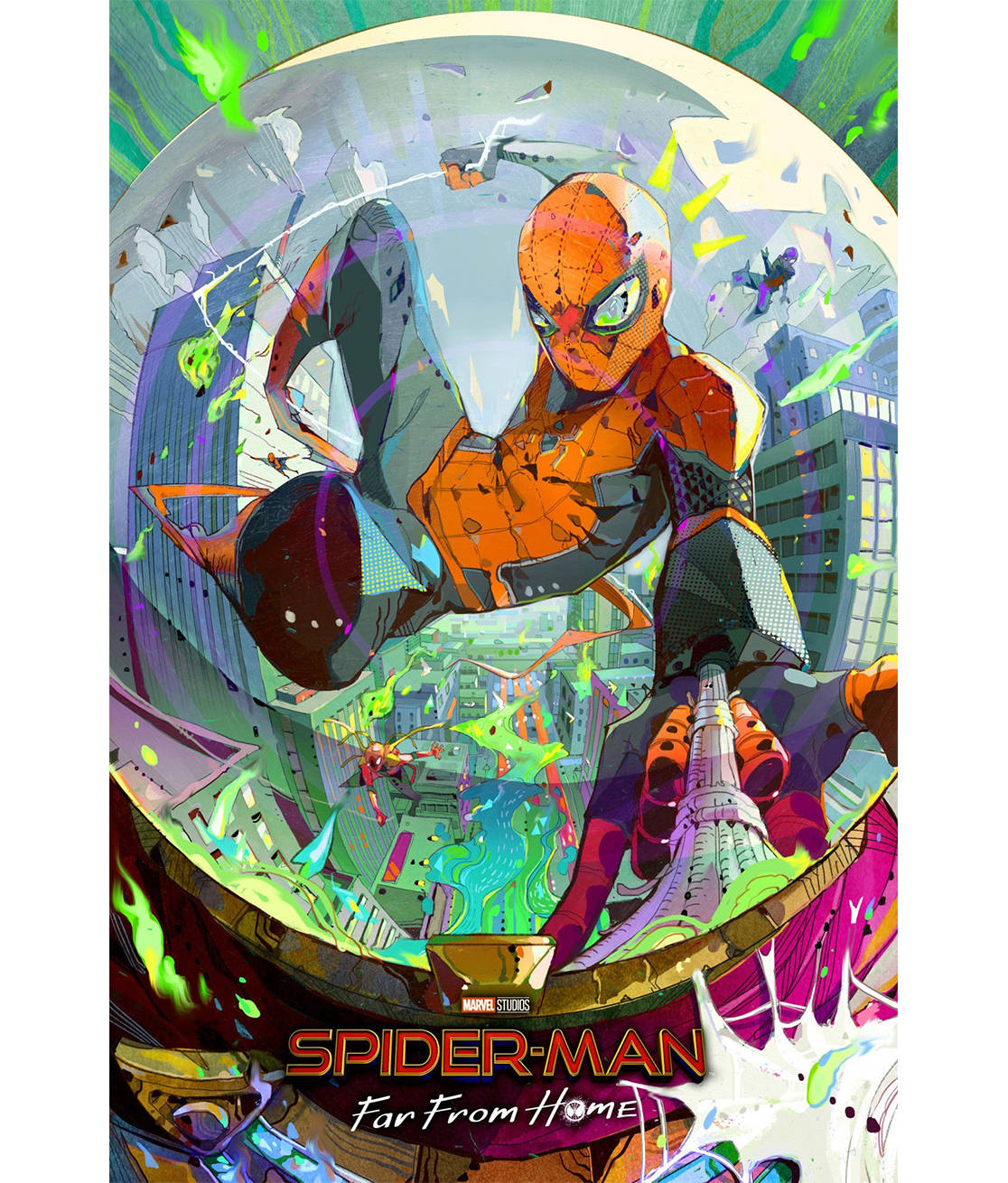 แฟนอาร์ต Spider Man Far From Home วอลเปเปอร์