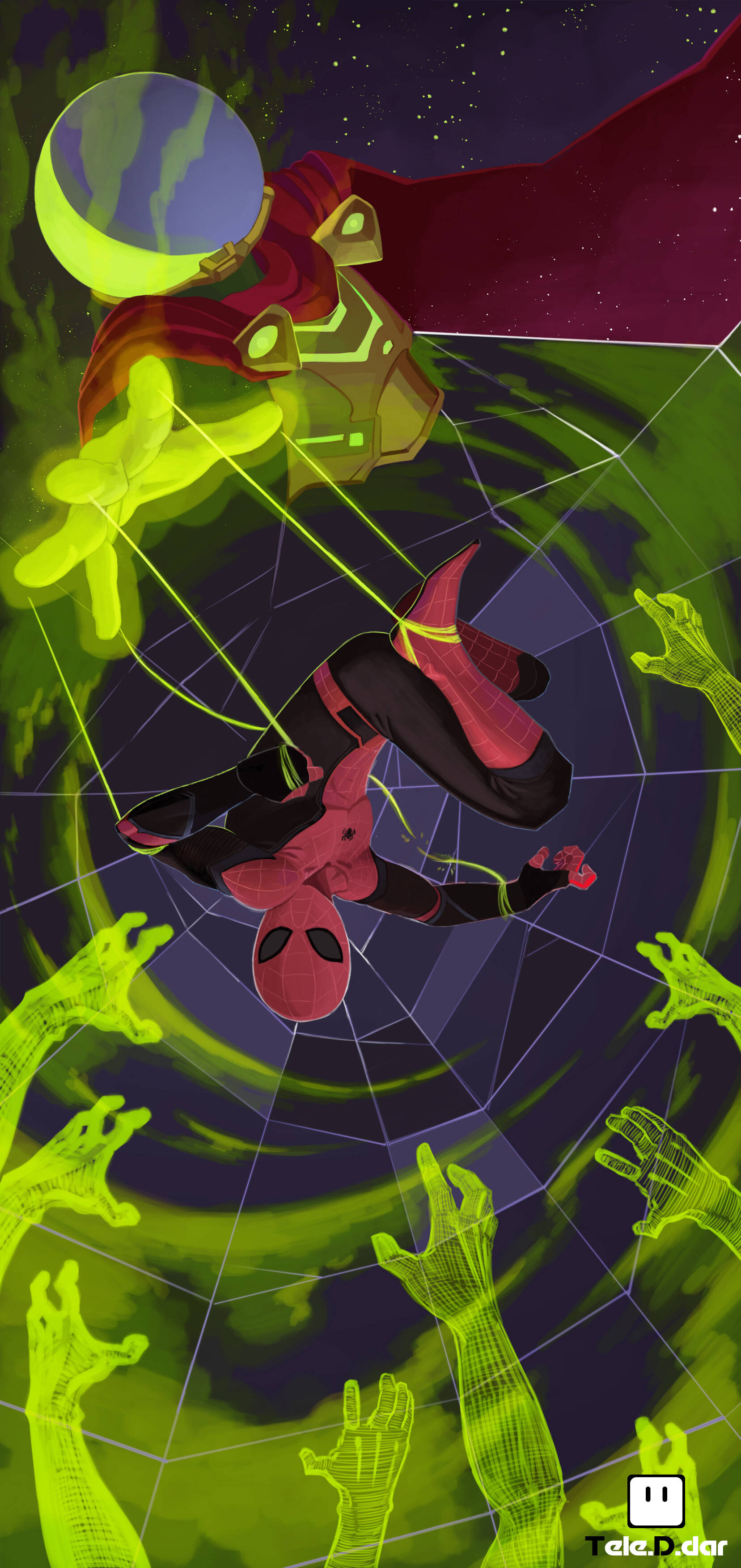 Spider Man Far From Home แฟนอาร์ต Mysterio วอลเปเปอร์