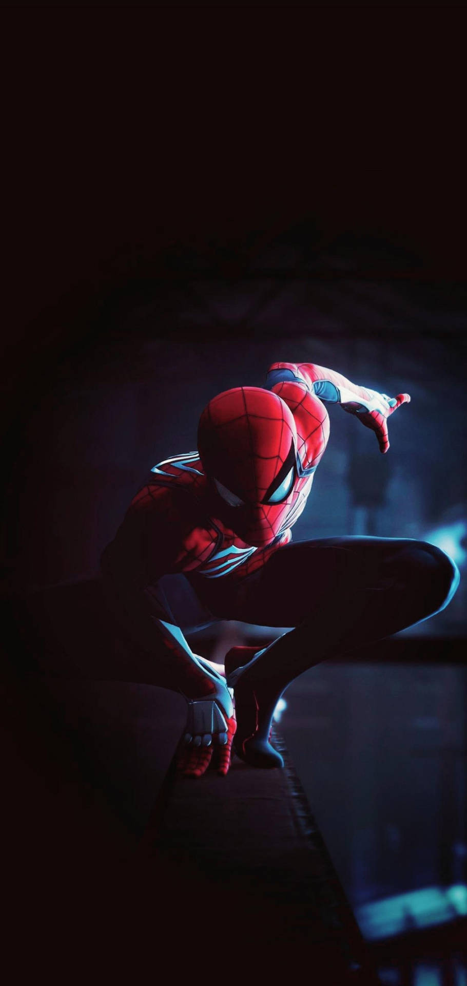 Spiderman ท่าโพสต์ iconic ทะลุจอ 4K — สไปเดอร์แมน วอลเปเปอร์