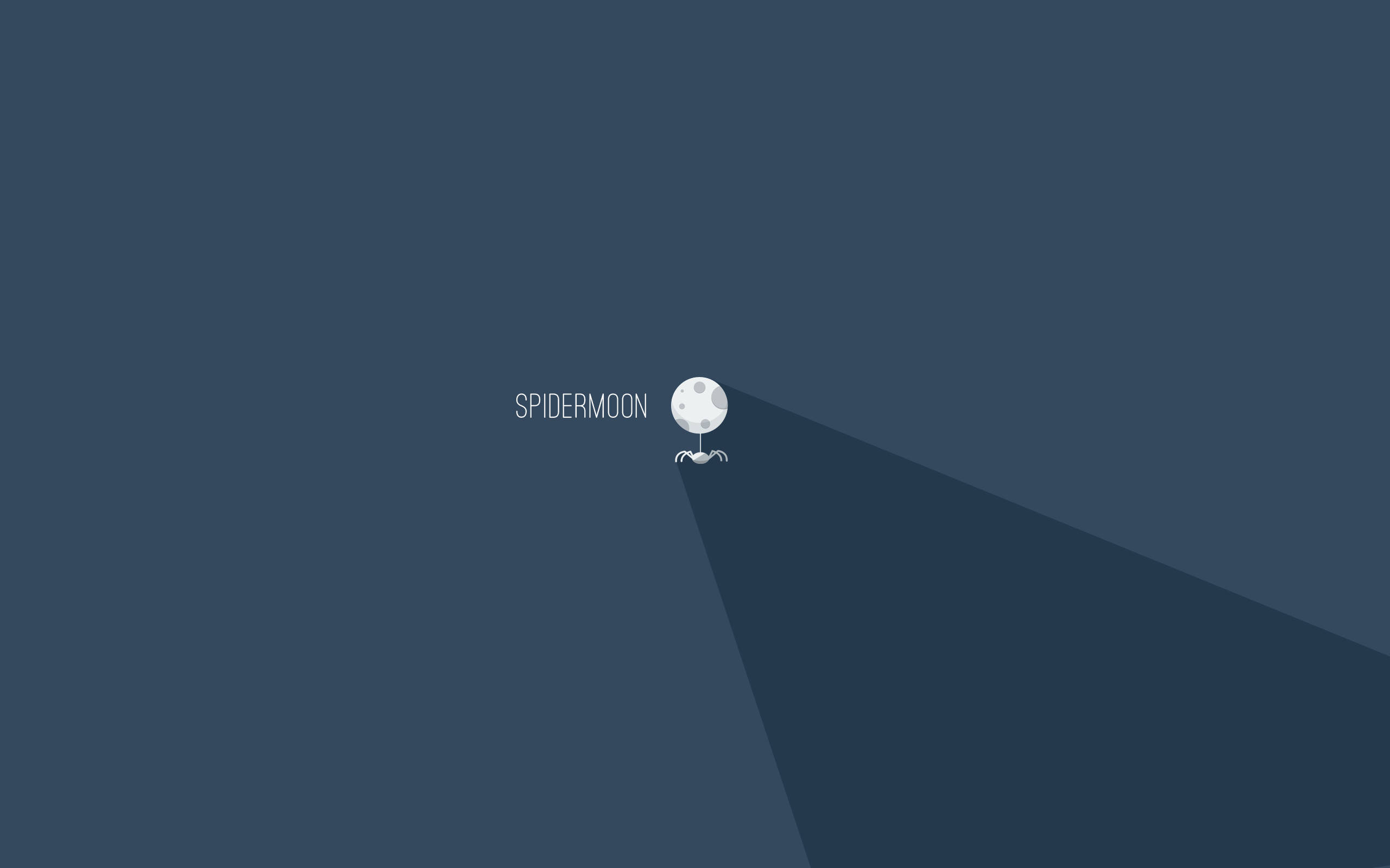 Spidermoon มินิมอลสวยงามสำหรับแล็ปท็อป วอลเปเปอร์