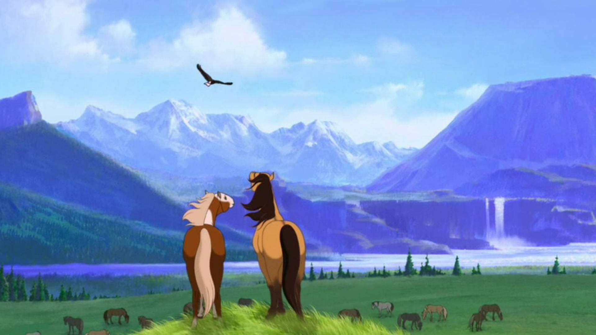 ม้าจากภาพยนตร์ Spirit: Stallion of the Cimarron วอลเปเปอร์