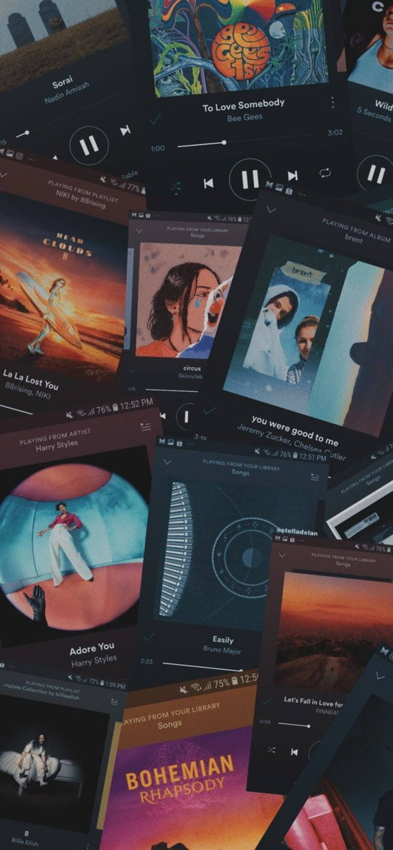 Spotify กำลังเล่น วอลเปเปอร์