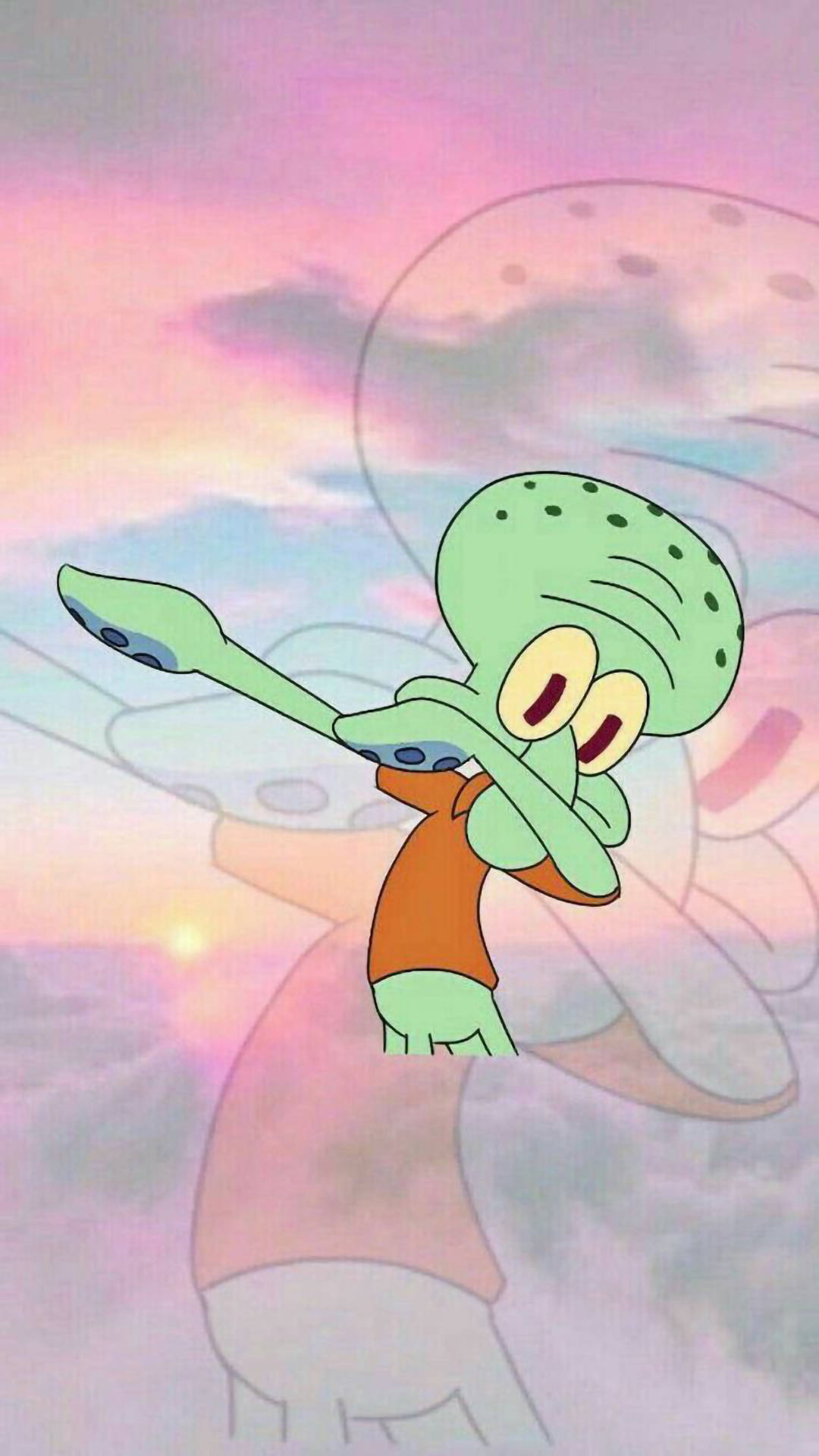 ตลกสไตล์ Squidward กำลัง Dab วอลเปเปอร์