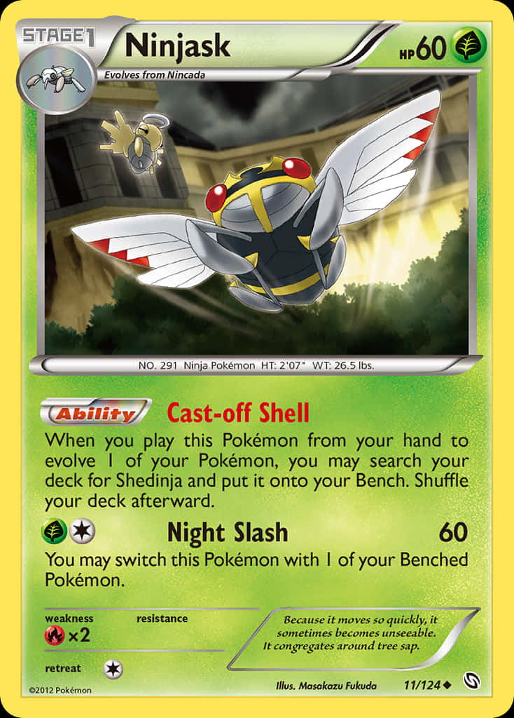 Stage 1 Ninjask การ์ดสะสม วอลเปเปอร์