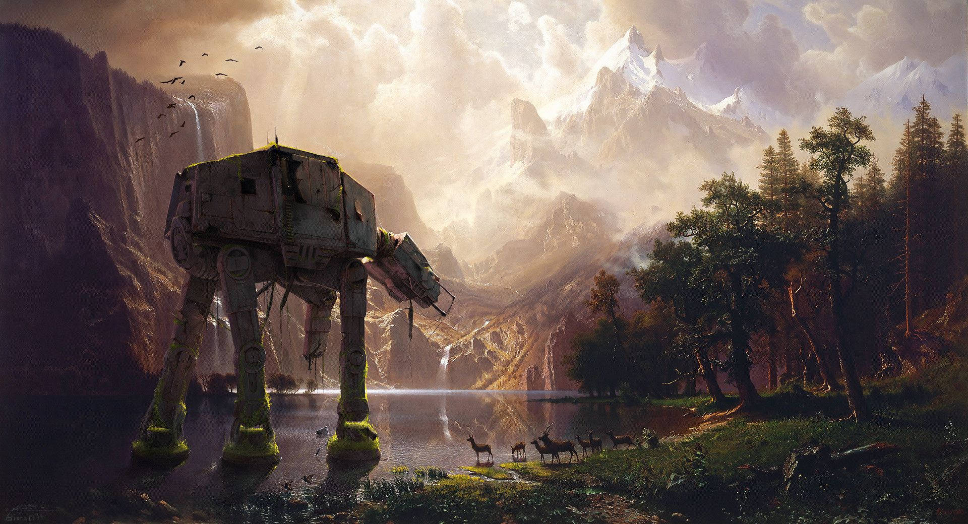 สำรวจพื้นที่ที่ไม่รู้จักของอวกาศกับจักรวาล Star Wars วอลเปเปอร์