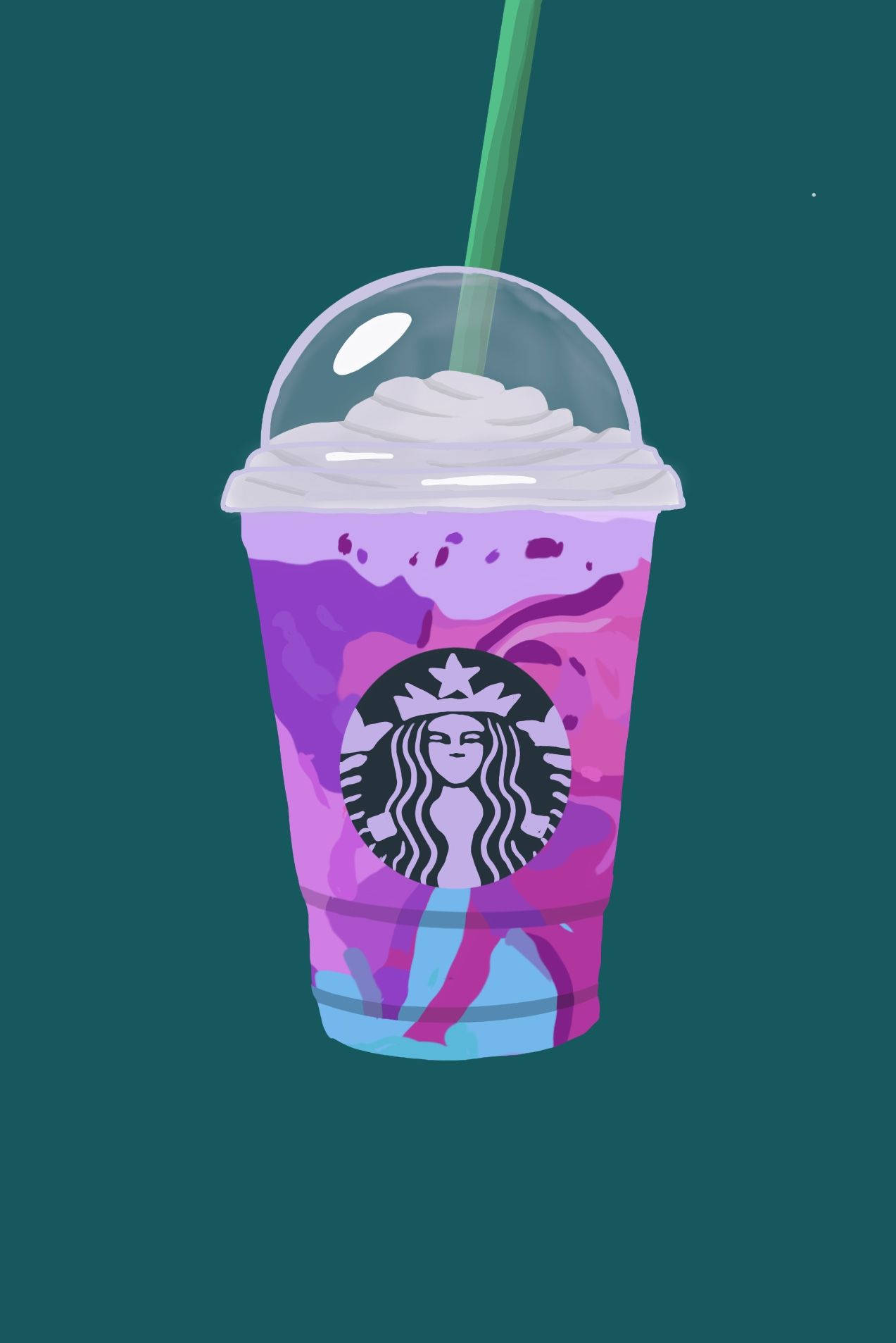 กาแล็กซี่ Starbucks iPhone วอลเปเปอร์